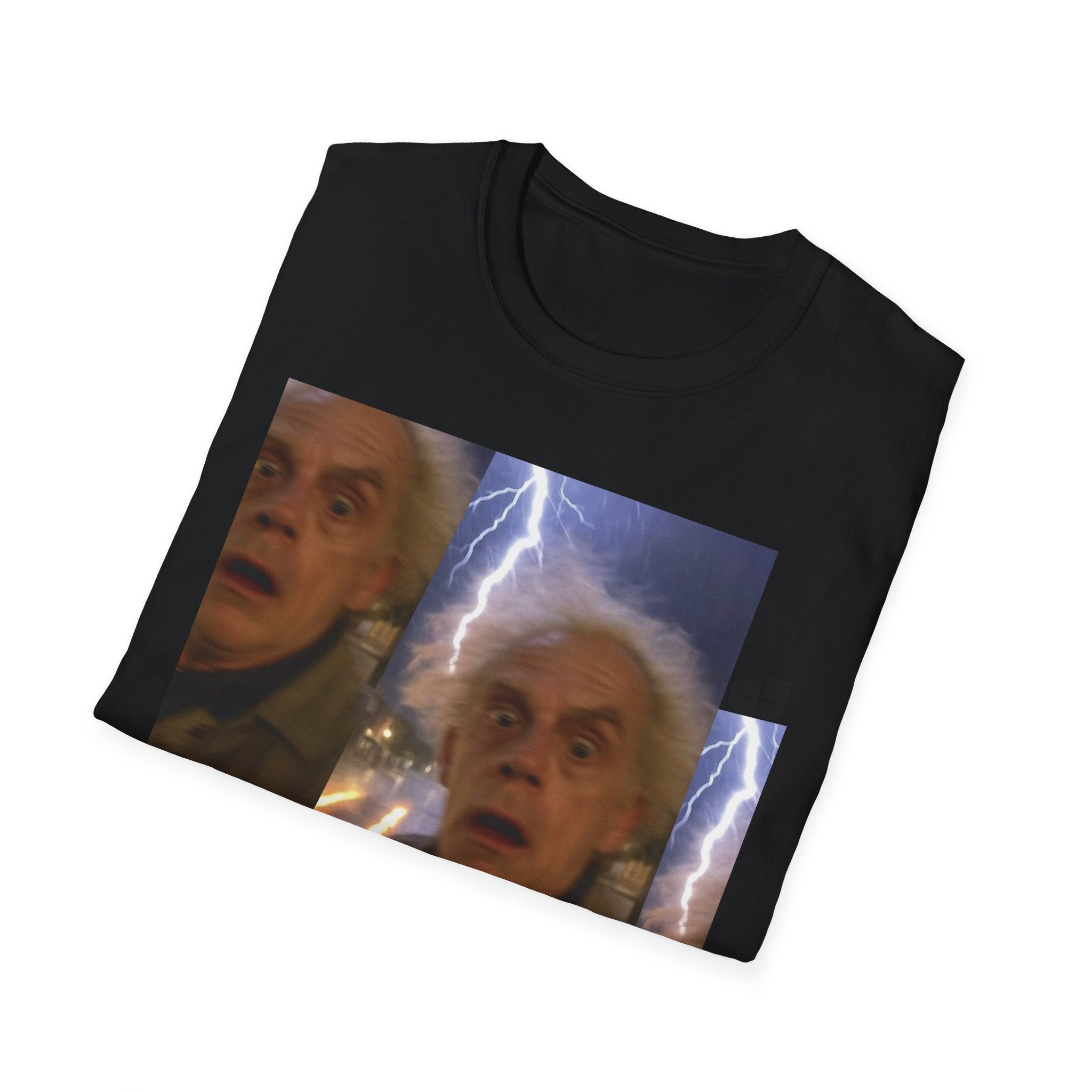 Back to the Future Scientist Shocked T-Shirt — Marty Time-Travel Retro Tee