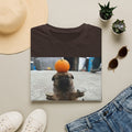 Cute Puppy Balancing Orange Photo Tee
