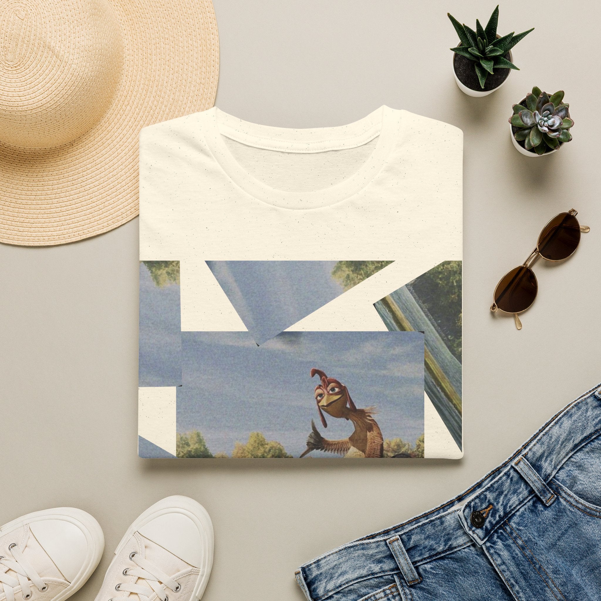 Chicken Joe Surf's Up T-Shirt — Laid-Back Surfing Rooster Tee
