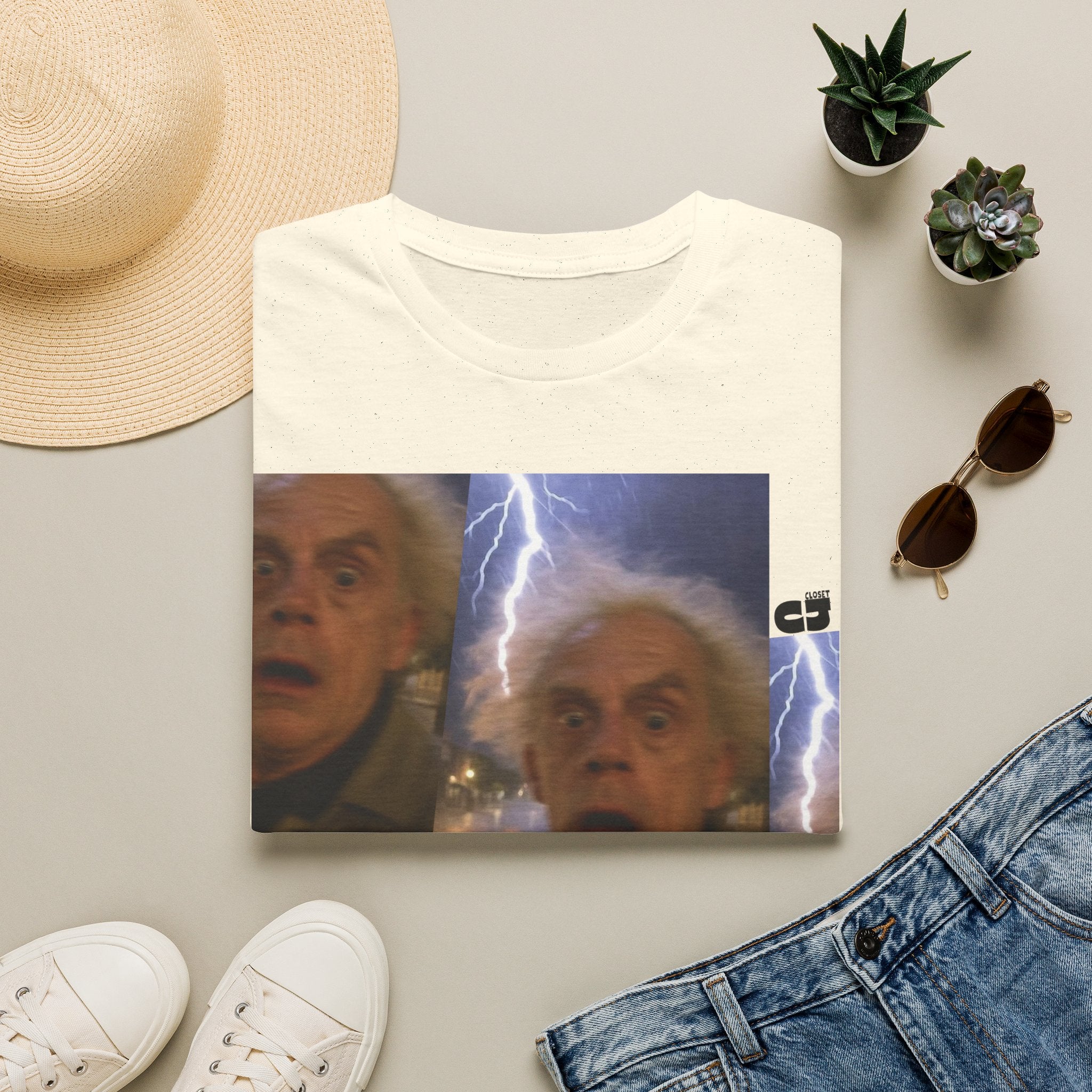 Back to the Future Scientist Shocked T-Shirt — Marty Time-Travel Retro Tee