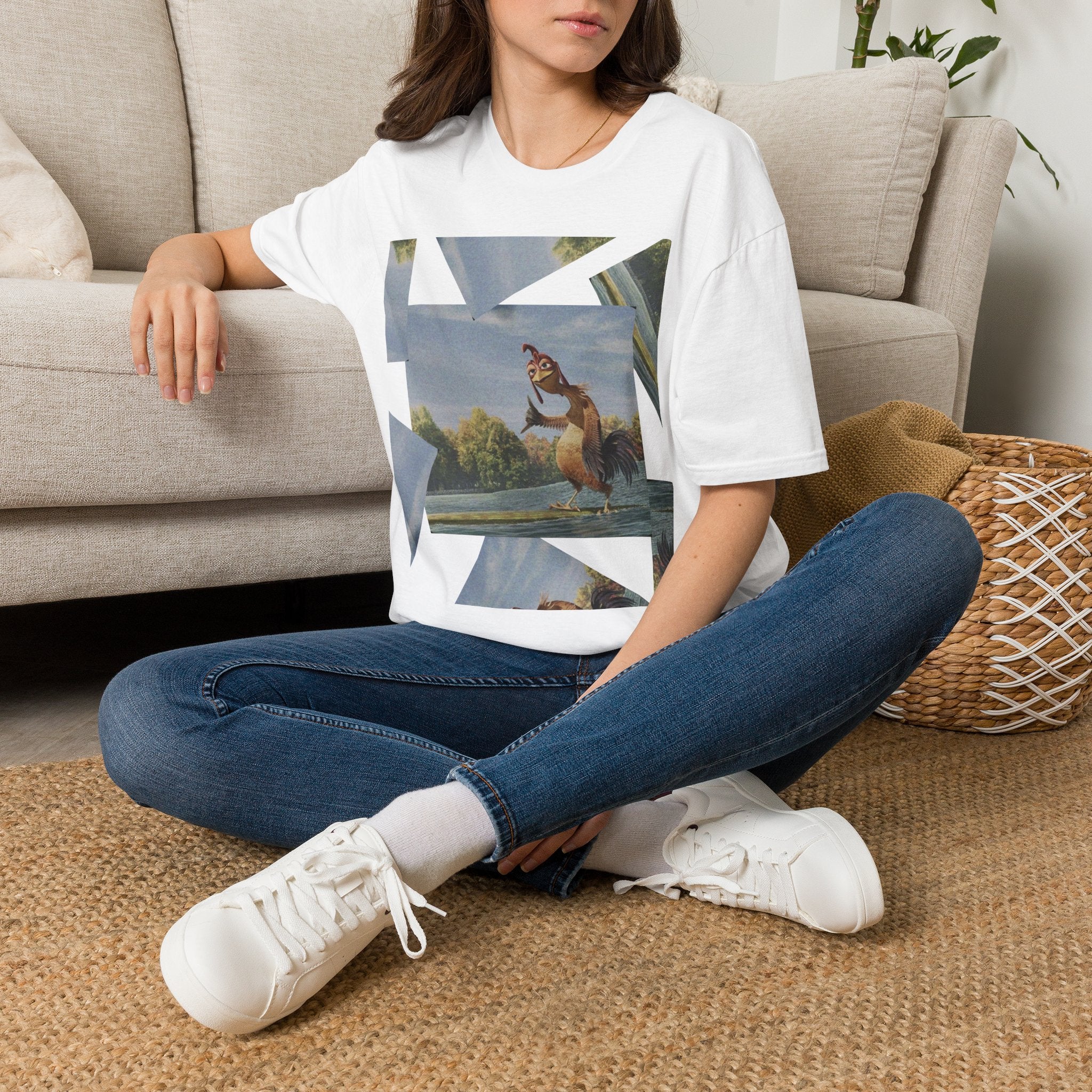Chicken Joe Surf's Up T-Shirt — Laid-Back Surfing Rooster Tee