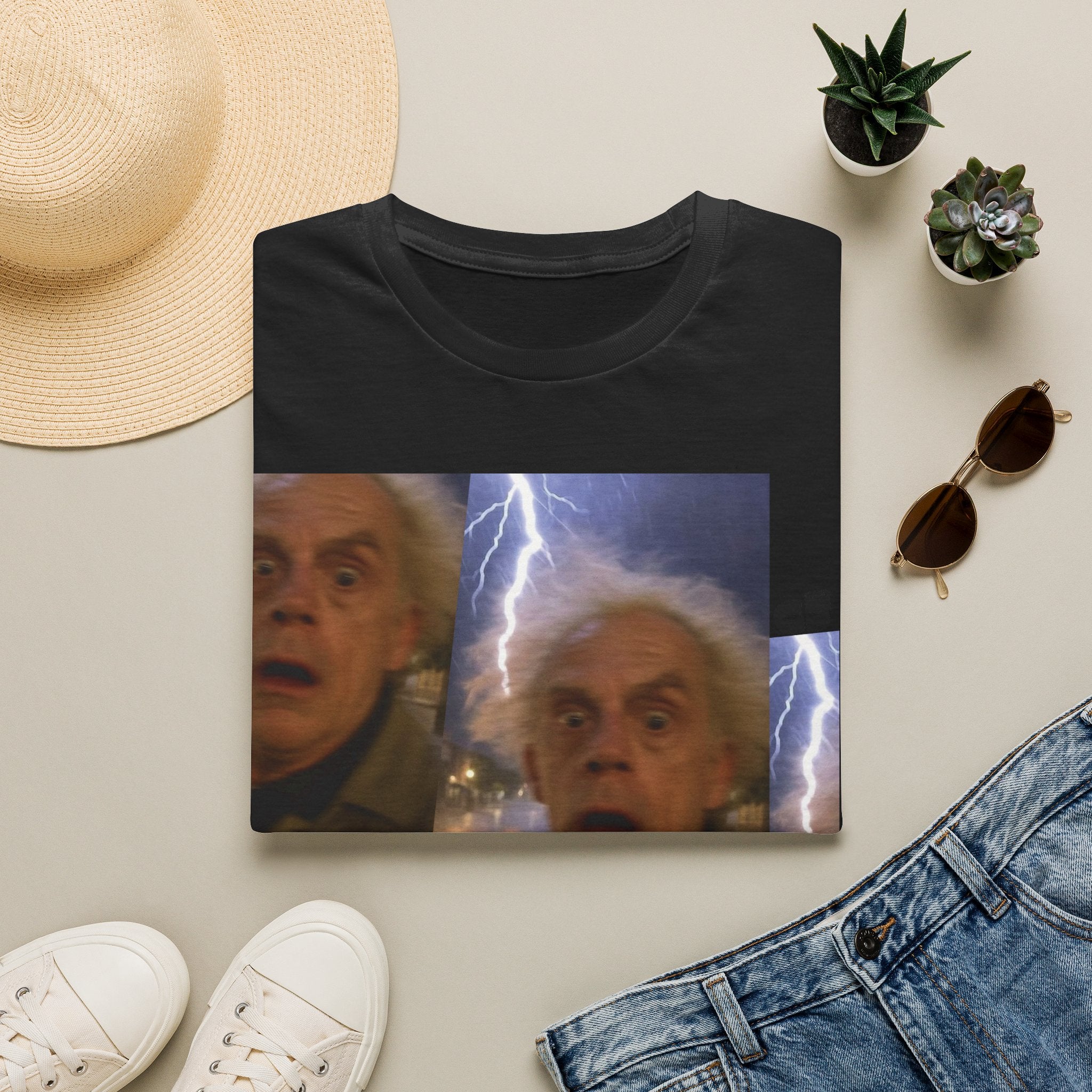 Back to the Future Scientist Shocked T-Shirt — Marty Time-Travel Retro Tee
