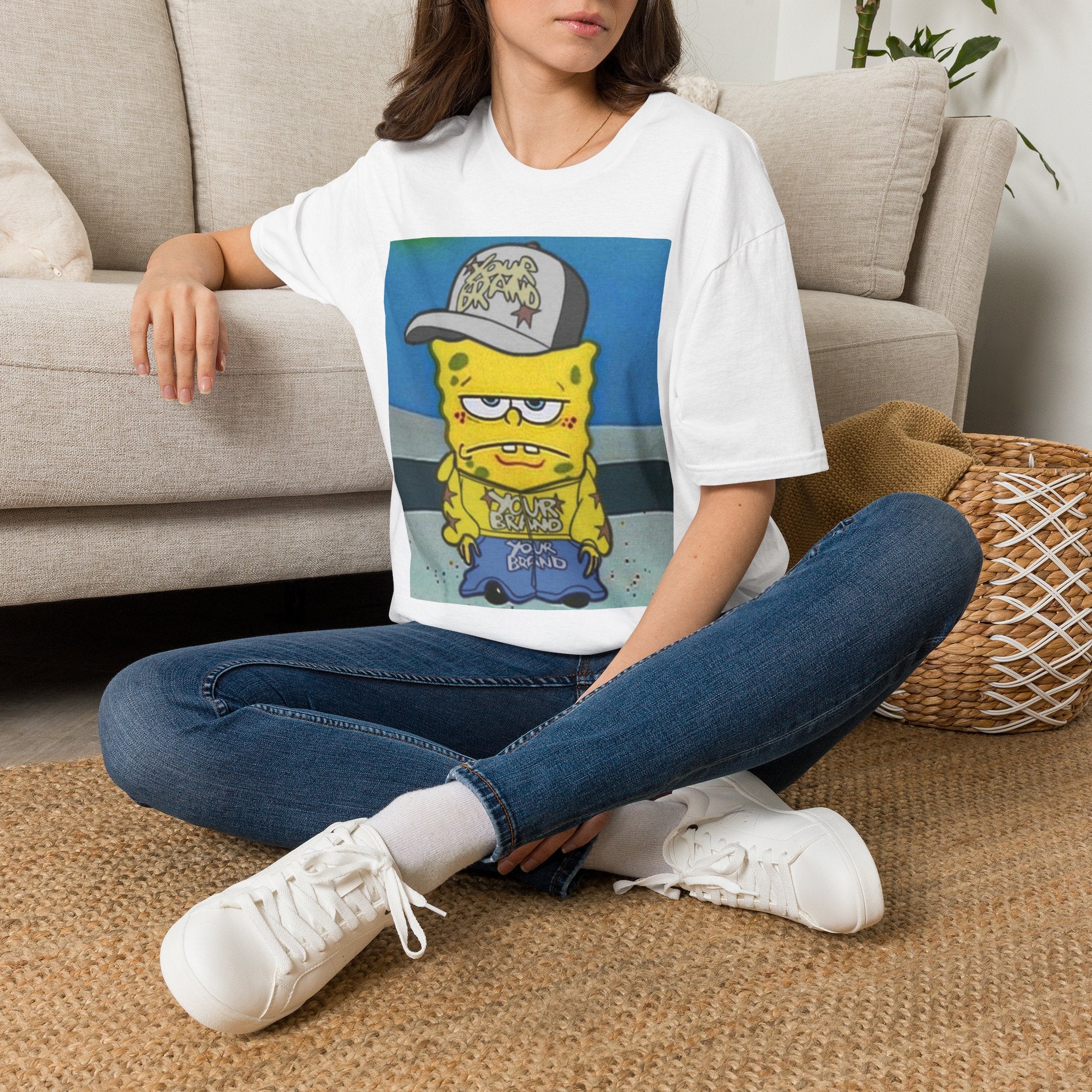 SpongeBob Streetwear Tee — Y2K Graphic T-shirt