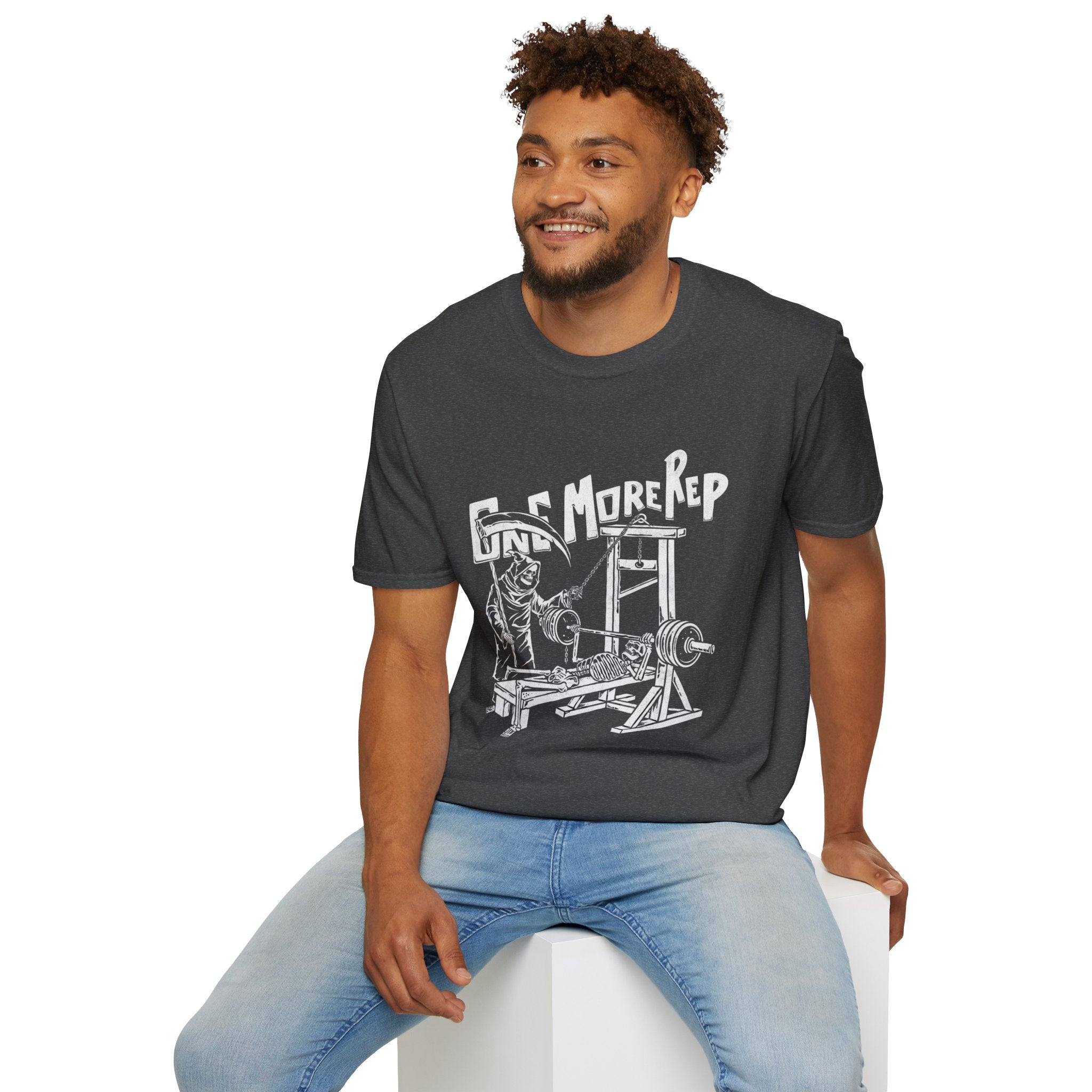 Grim Reaper 'One More Rep' Gym Workout Tee
