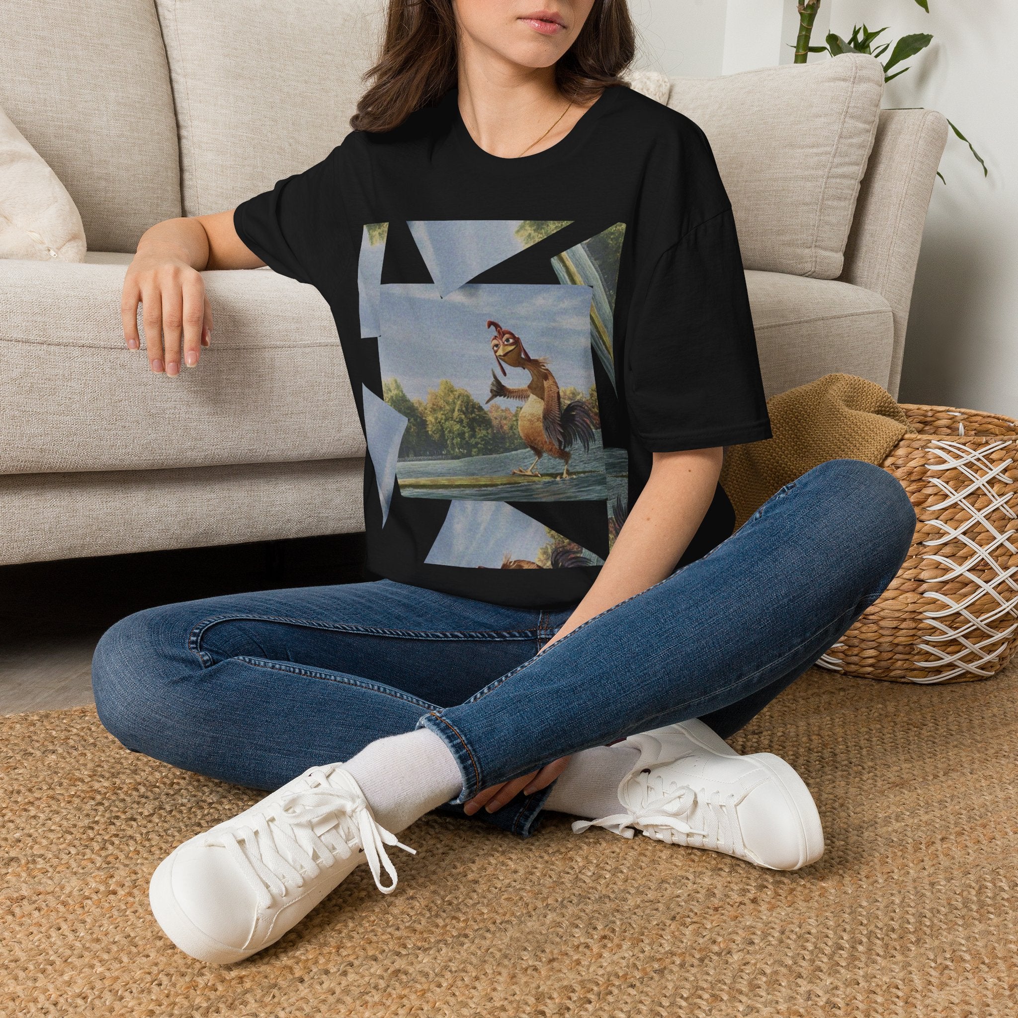 Chicken Joe Surf's Up T-Shirt — Laid-Back Surfing Rooster Tee