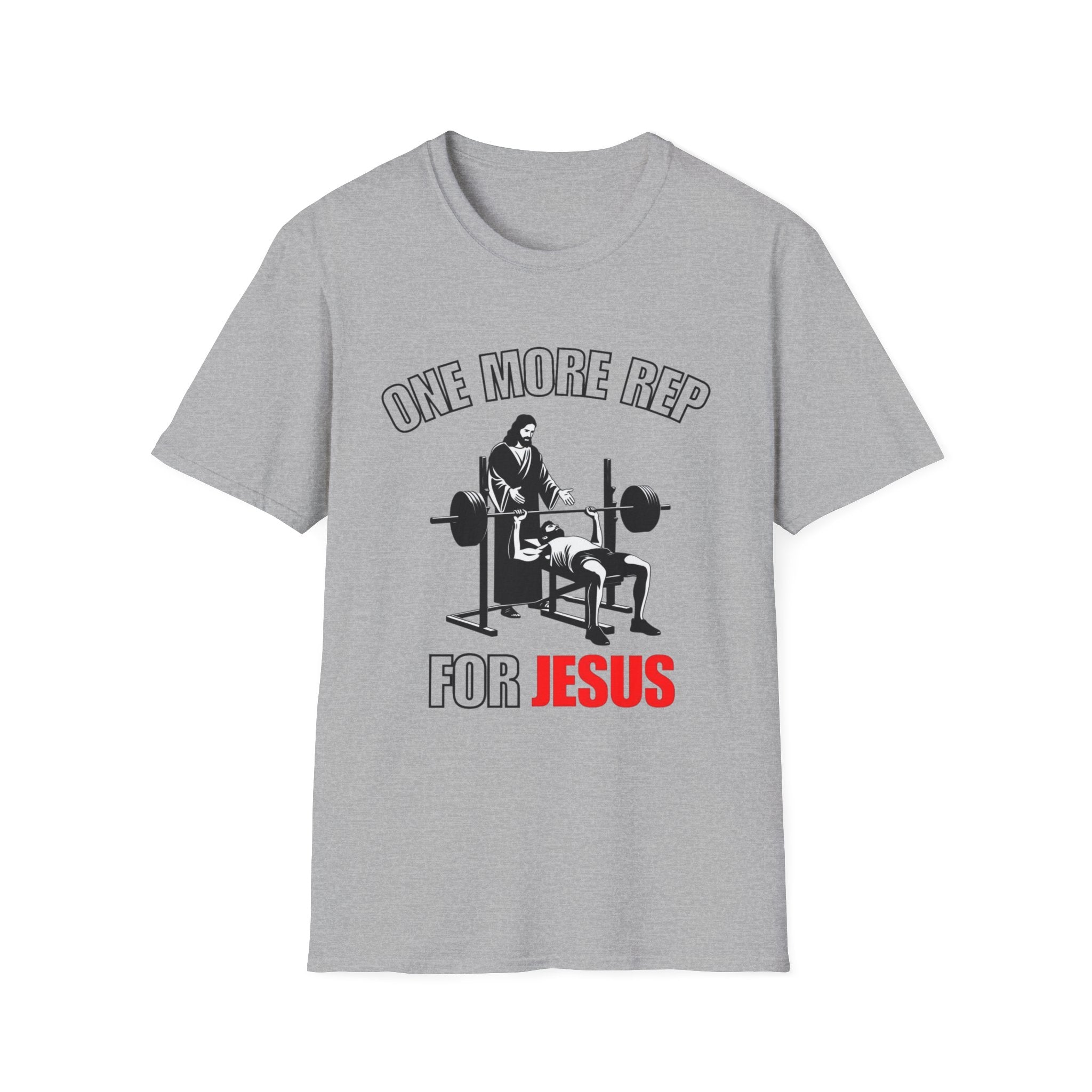 "One More Rep for Jesus" Faith & Fitness Graphic Tee