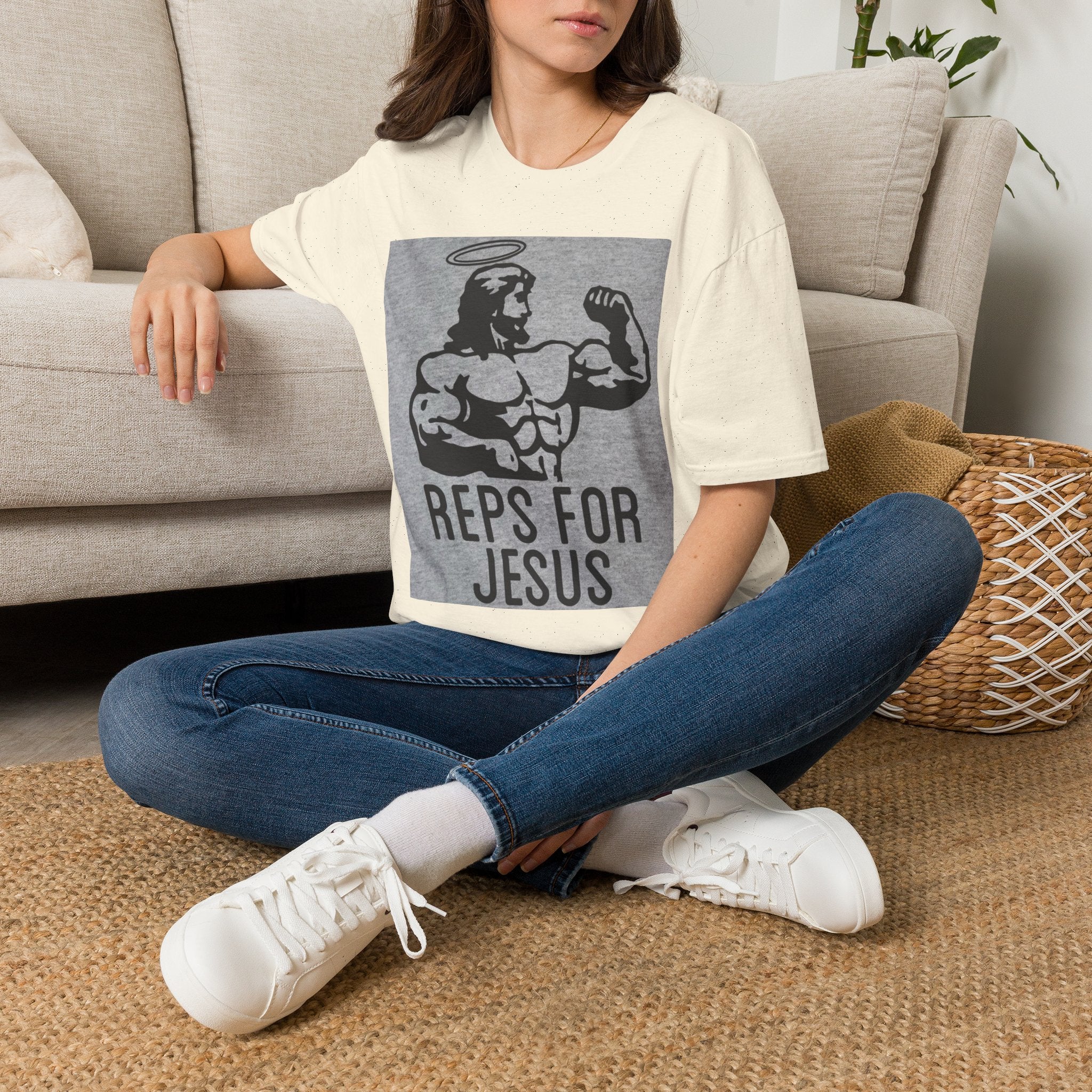 Reps for Jesus T-Shirt — Christian Fitness Graphic Tee