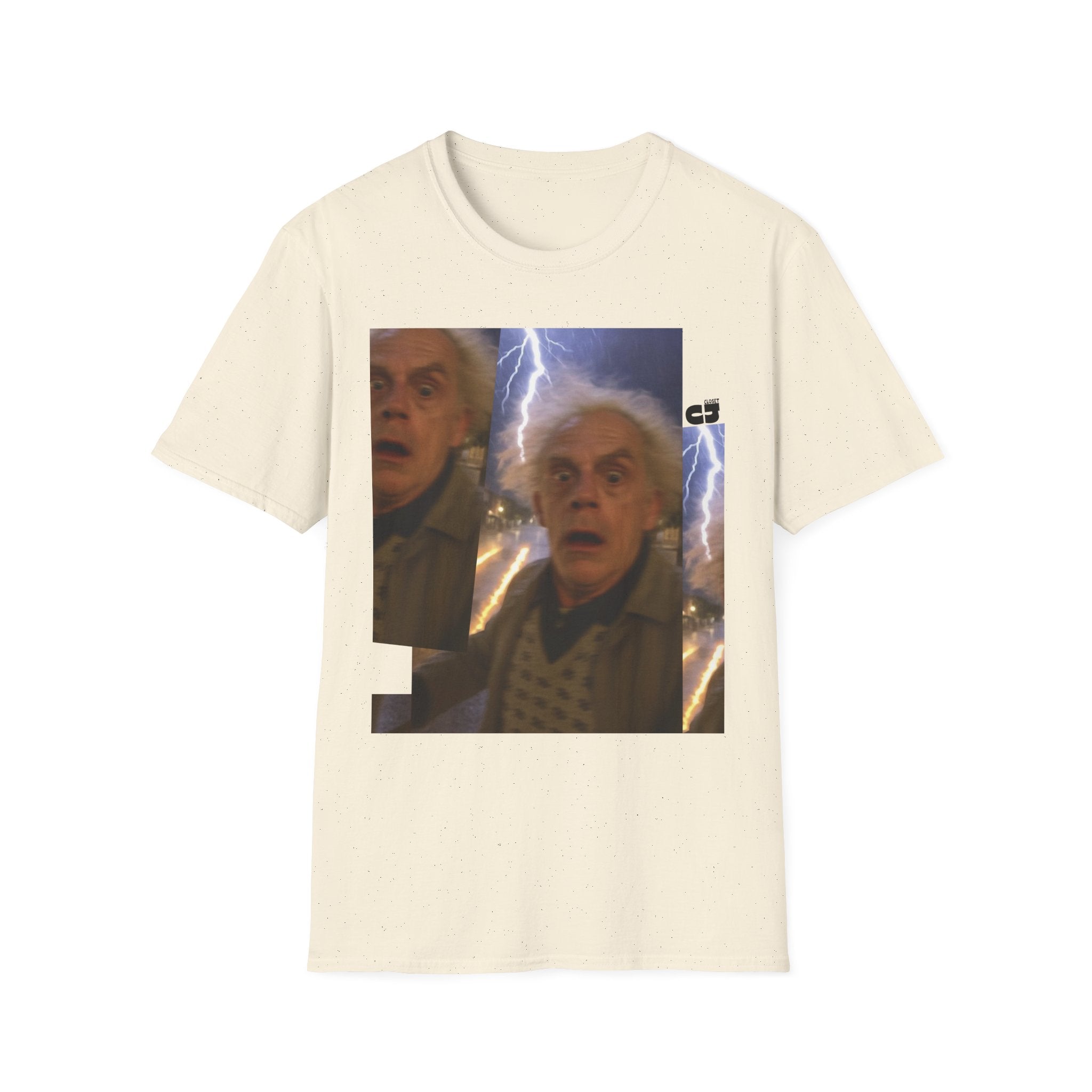 Back to the Future Scientist Shocked T-Shirt — Marty Time-Travel Retro Tee
