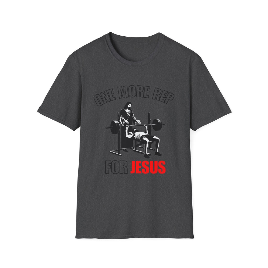 "One More Rep for Jesus" Faith & Fitness Graphic Tee