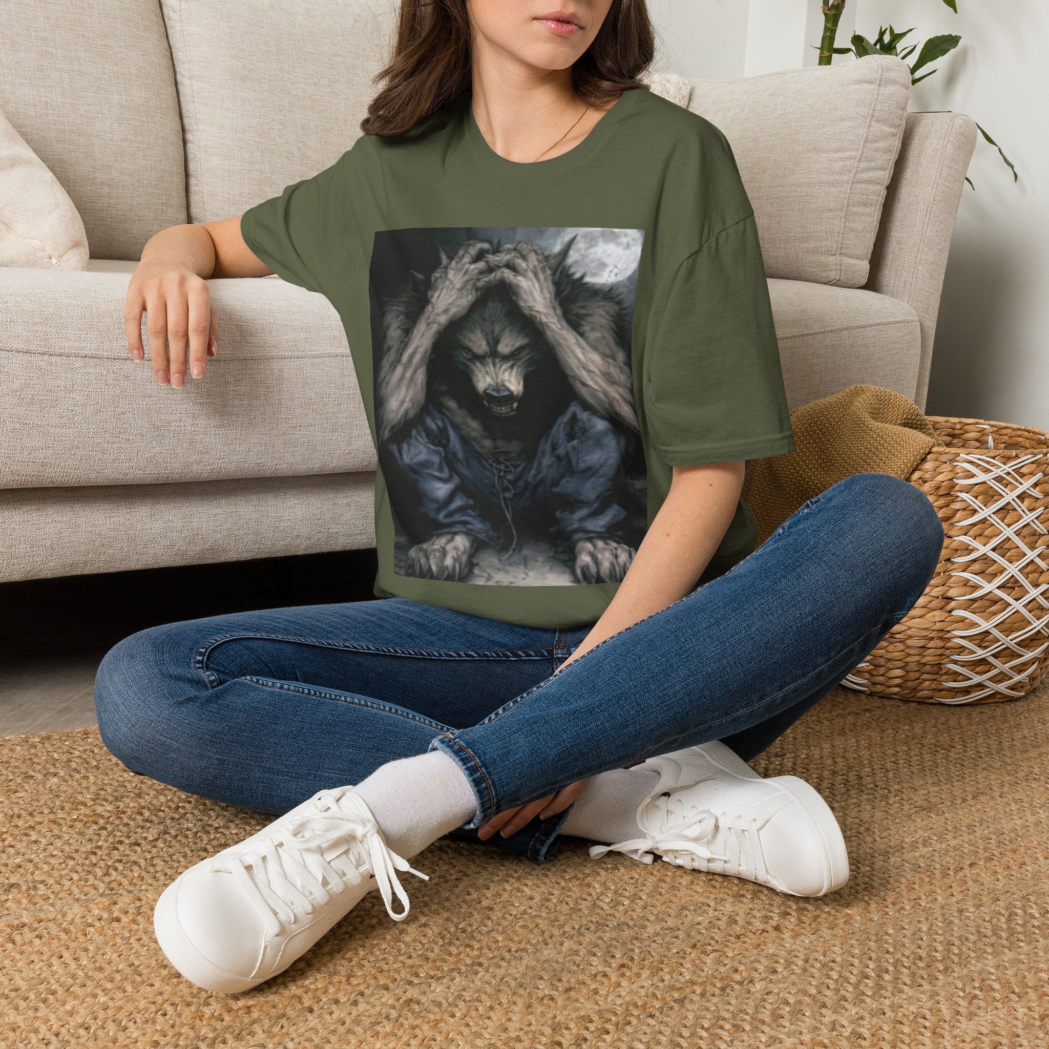 Lone Wolf Graphic Tee Y2K