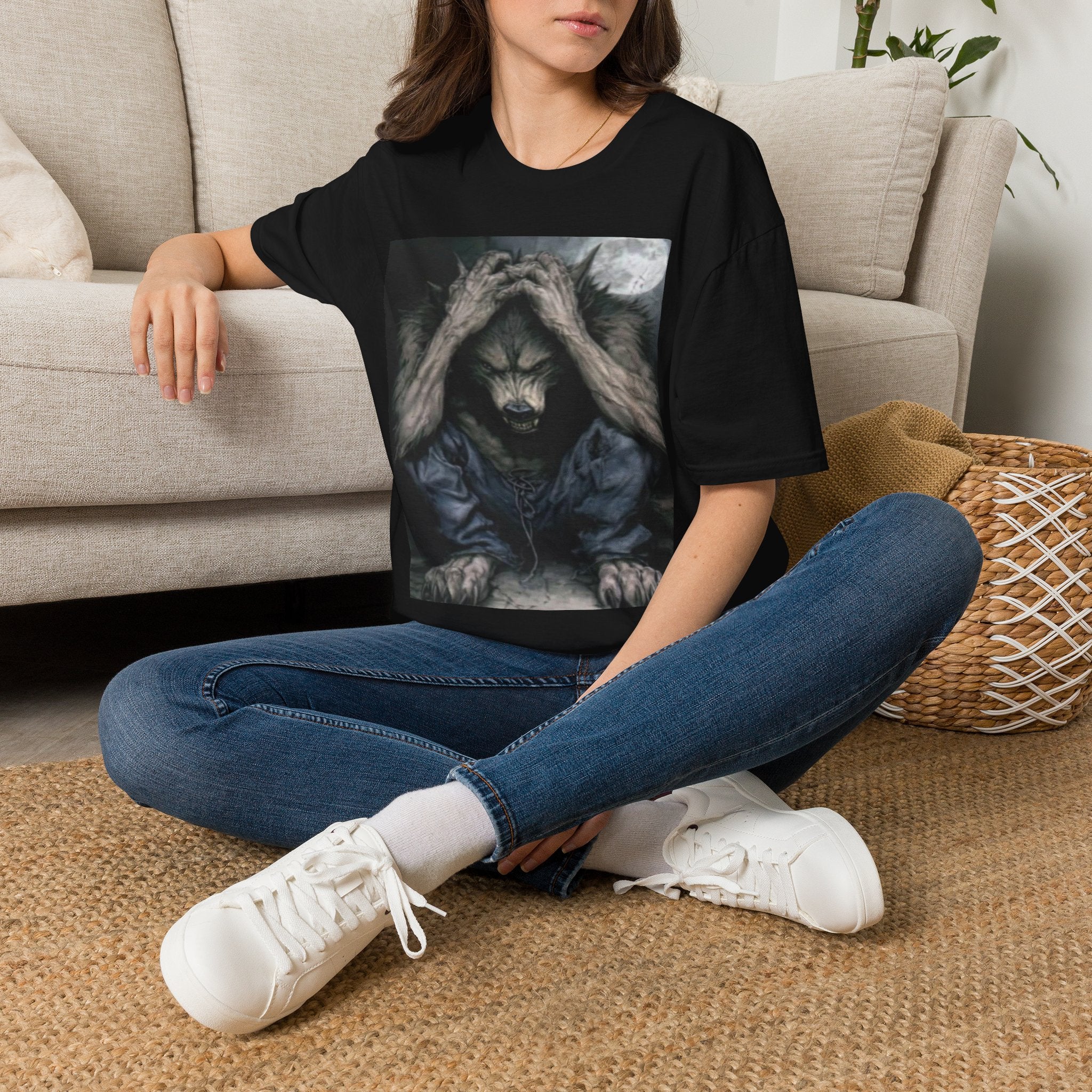 Lone Wolf Graphic Tee Y2K