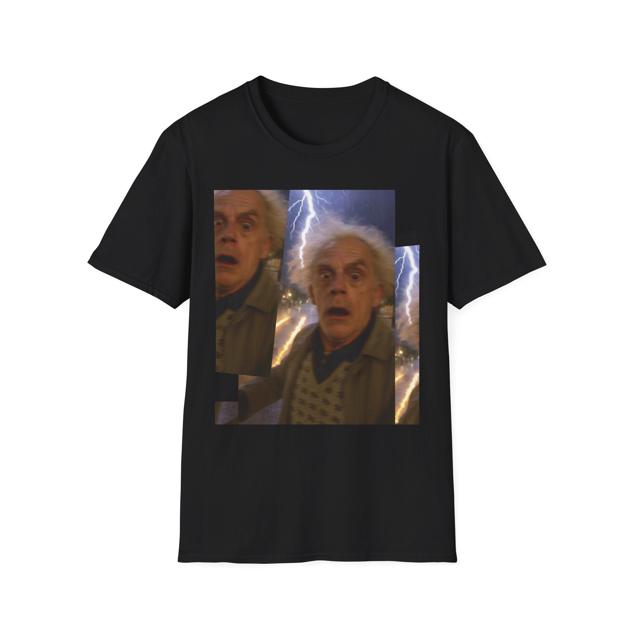 Back to the Future Scientist Shocked T-Shirt — Marty Time-Travel Retro Tee