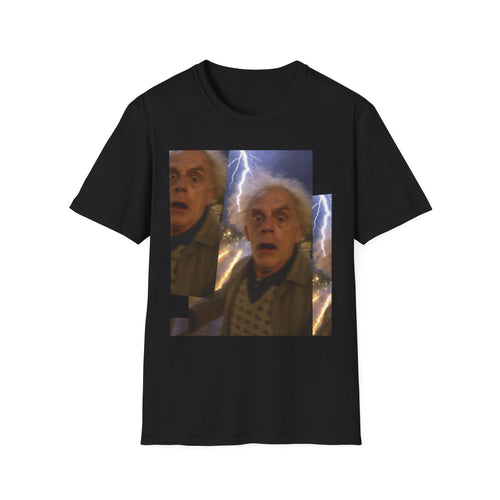 Back to the Future Scientist Shocked T-Shirt — Marty Time-Travel Retro Tee