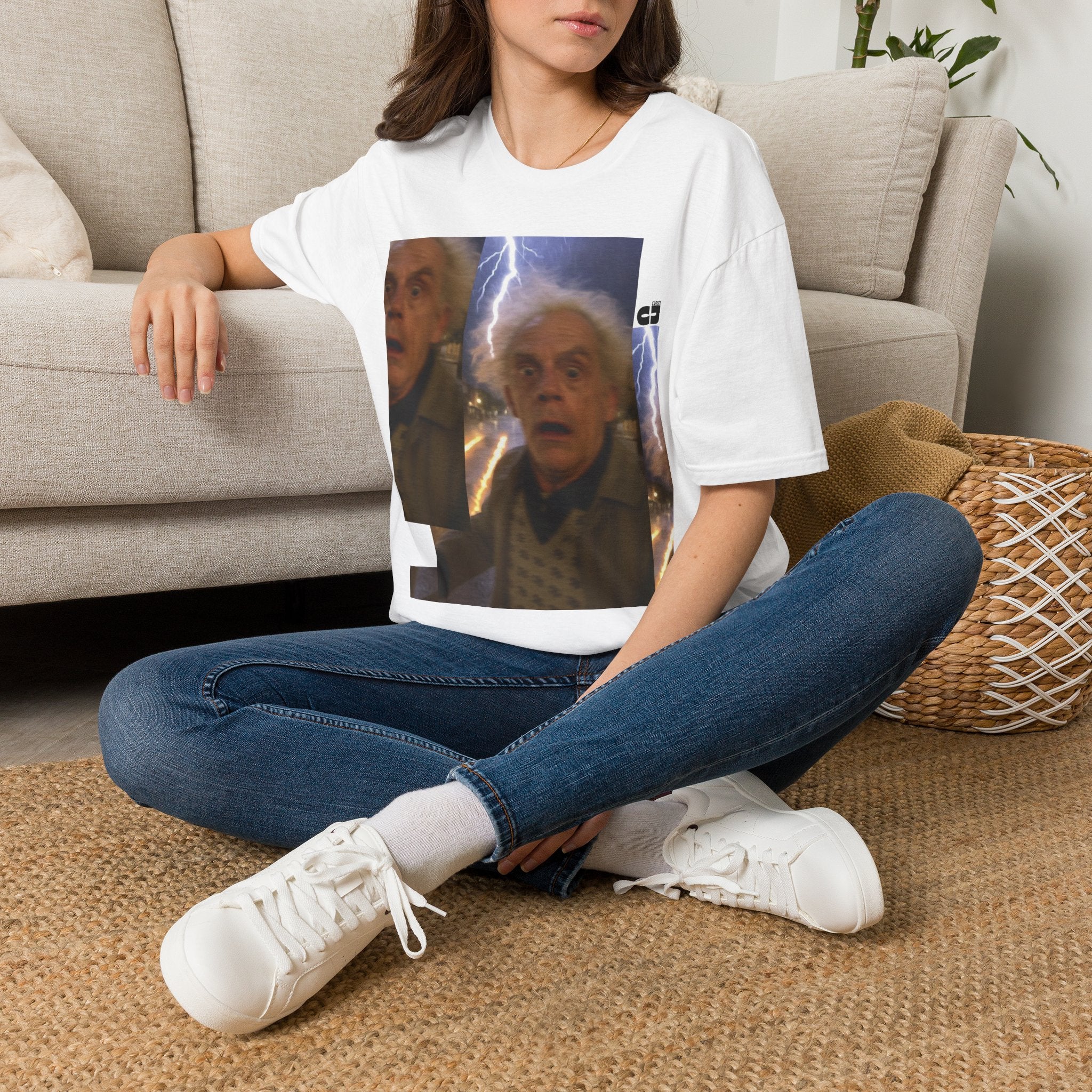 Back to the Future Scientist Shocked T-Shirt — Marty Time-Travel Retro Tee