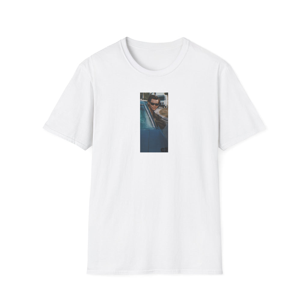Jim Carrey Cool Car Sunglasses T-Shirt — Funny Retro Celebrity Tee