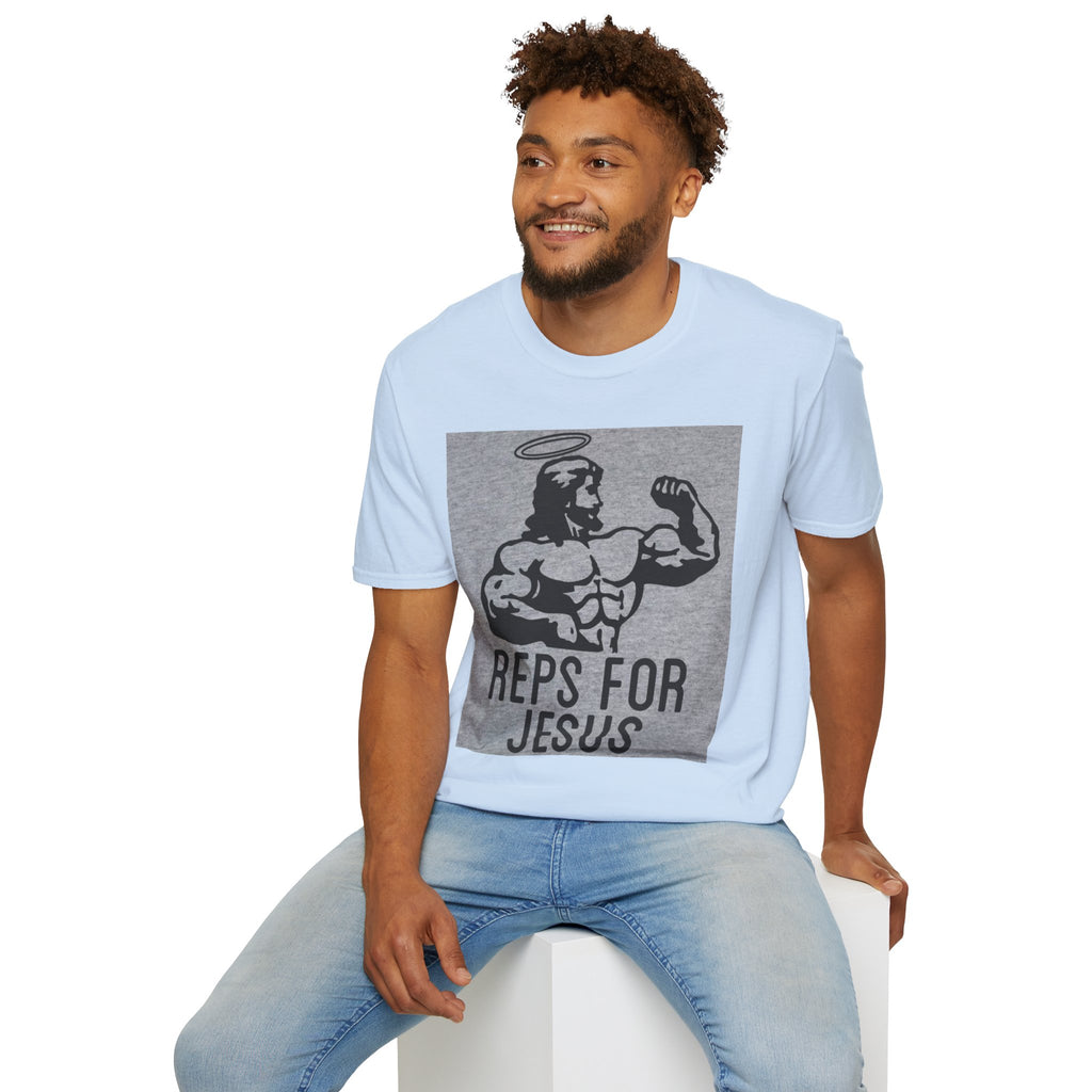 Reps for Jesus T-Shirt — Christian Fitness Graphic Tee