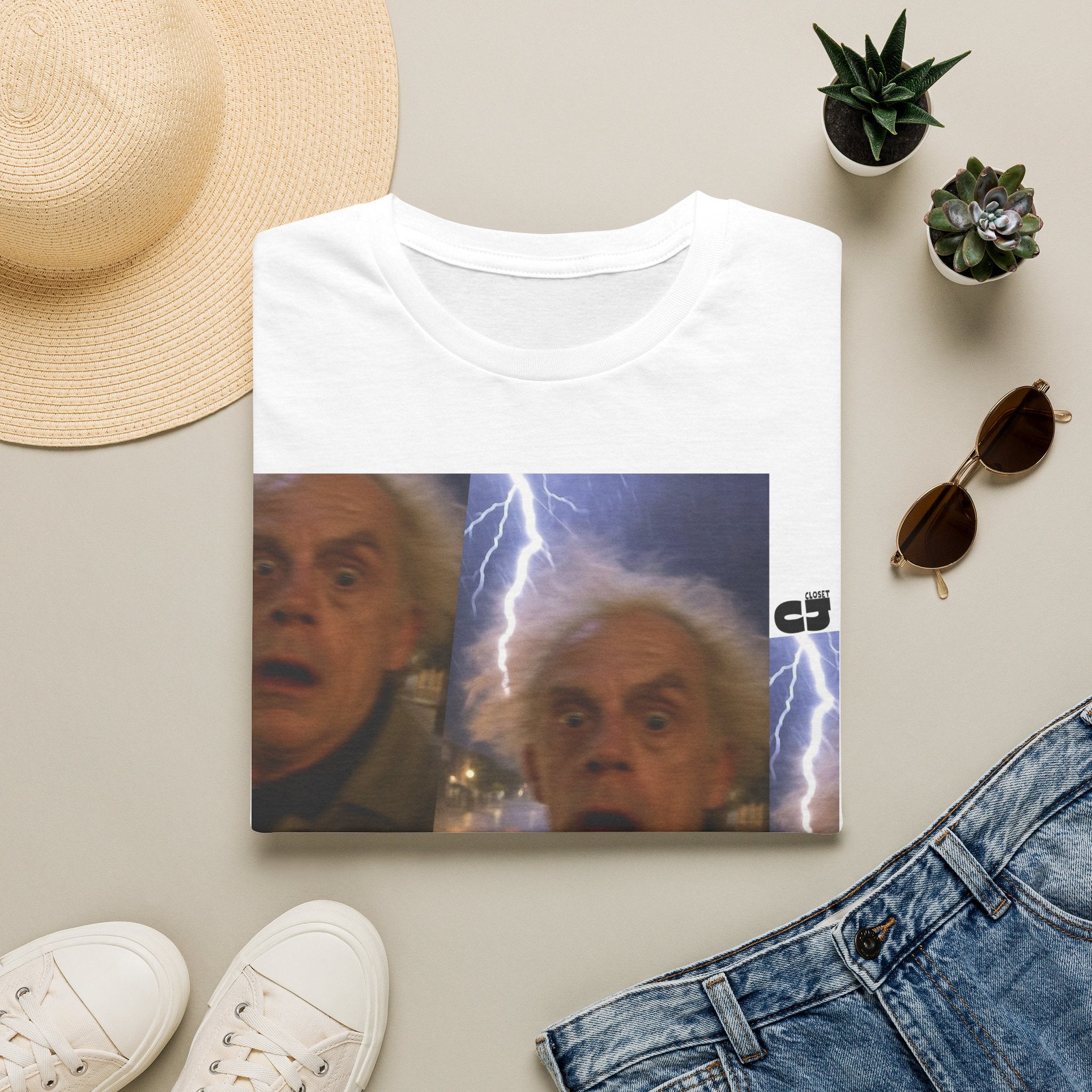 Back to the Future Scientist Shocked T-Shirt — Marty Time-Travel Retro Tee