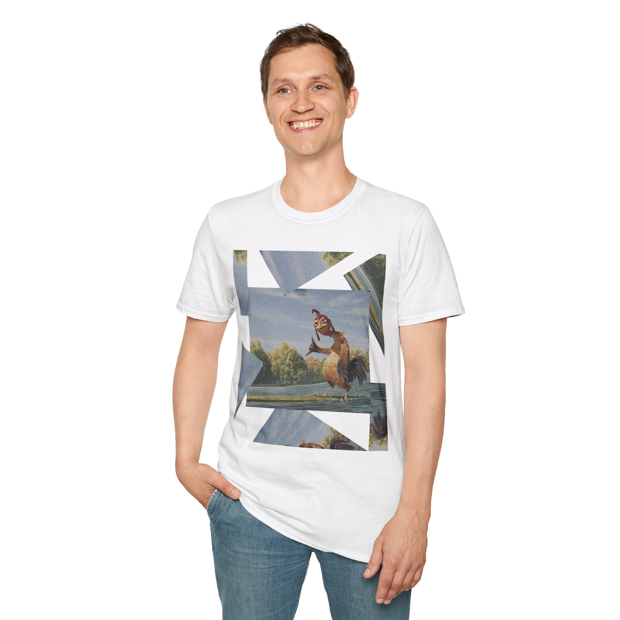 Chicken Joe Surf's Up T-Shirt — Laid-Back Surfing Rooster Tee