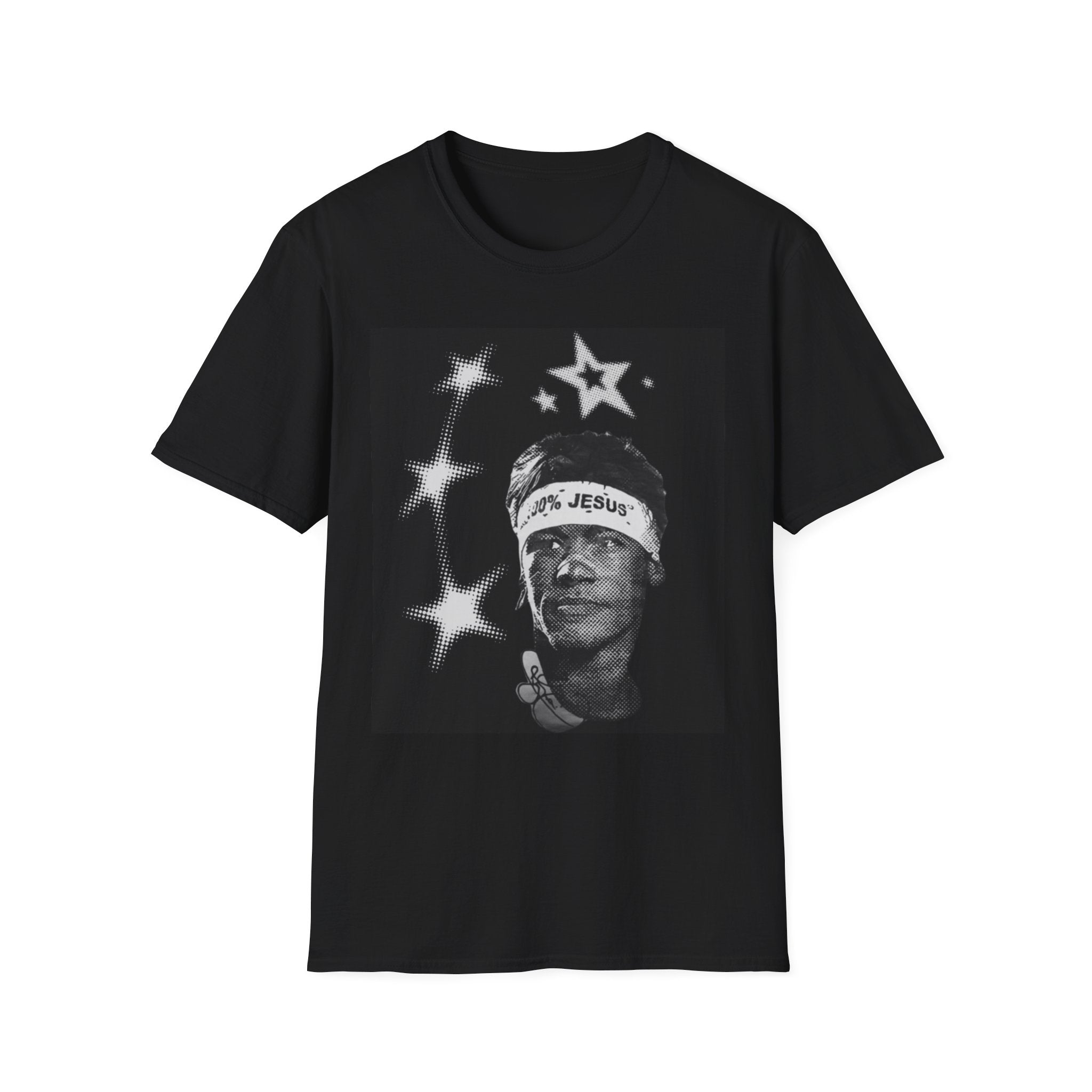 Neymar Inspirational '100% Jesus" Graphic T-shirt Y2K