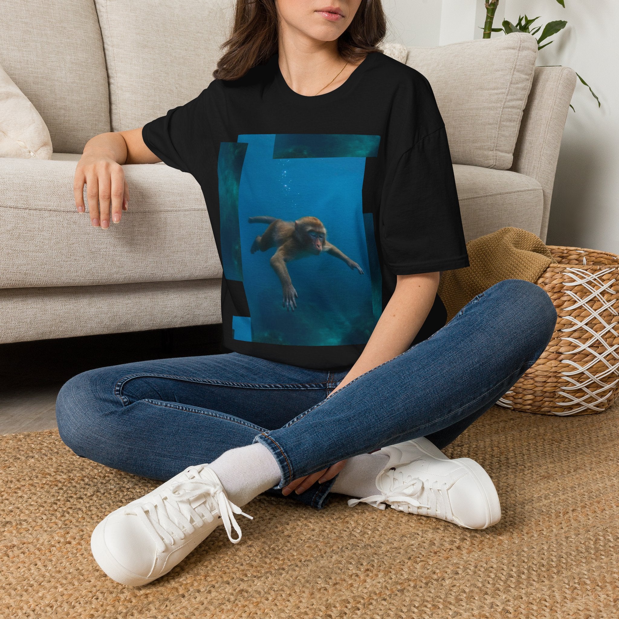 Nirvana Monkey Graphic T-shirt