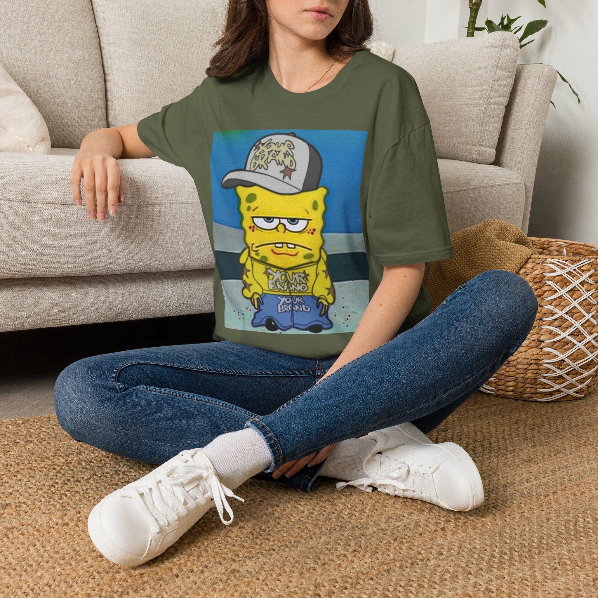 SpongeBob Streetwear Tee — Y2K Graphic T-shirt