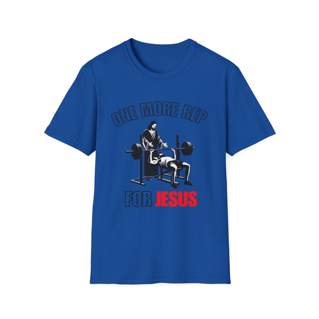 "One More Rep for Jesus" Faith & Fitness Graphic Tee