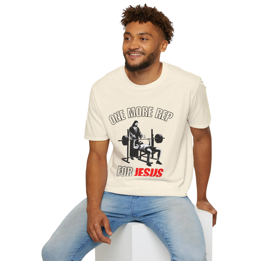 "One More Rep for Jesus" Faith & Fitness Graphic Tee