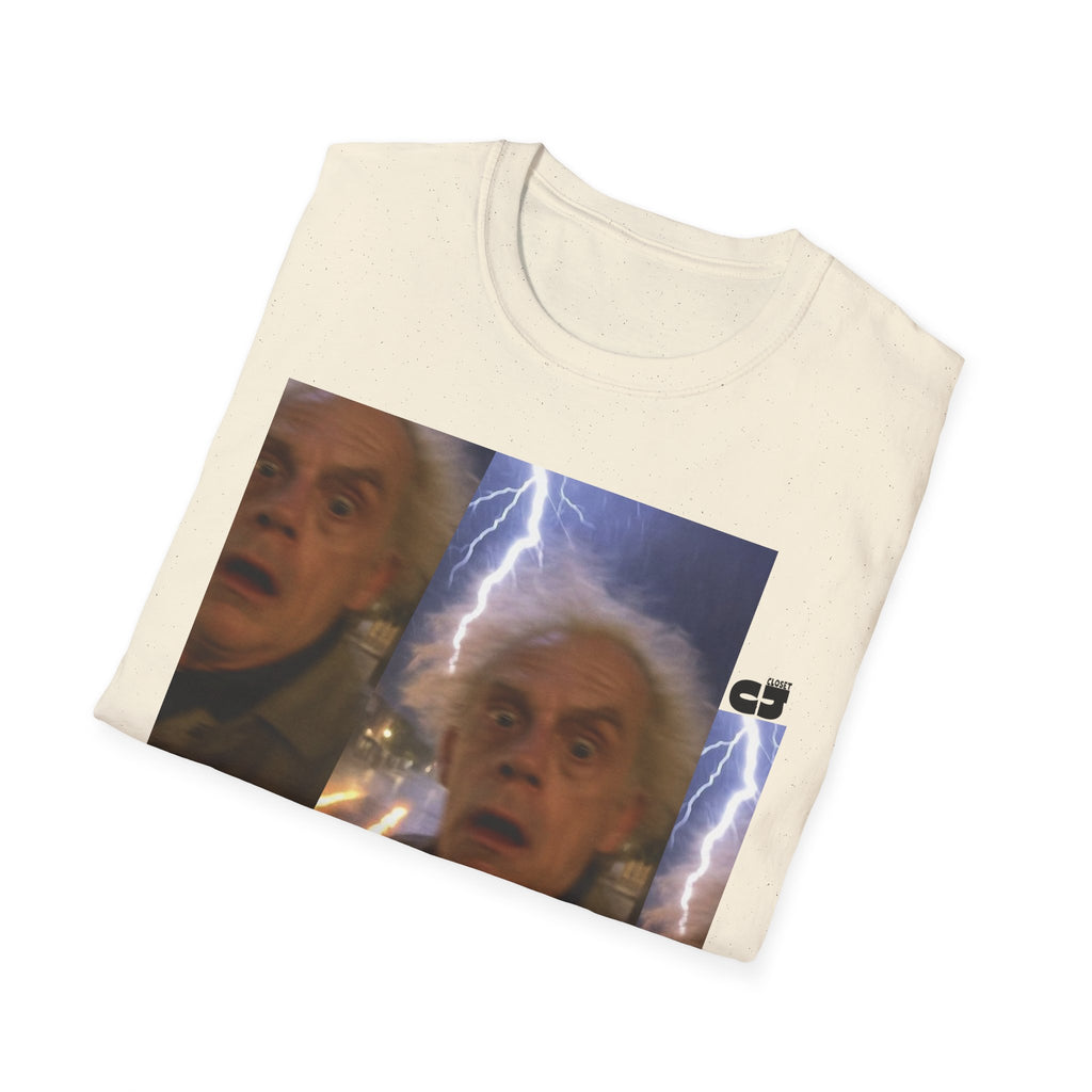 Back to the Future Scientist Shocked T-Shirt — Marty Time-Travel Retro Tee