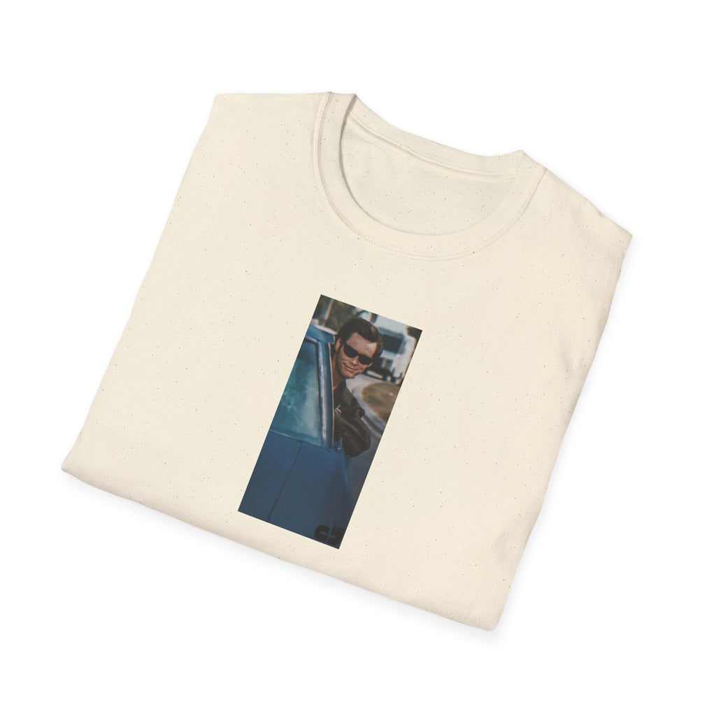 Jim Carrey Cool Car Sunglasses T-Shirt — Funny Retro Celebrity Tee