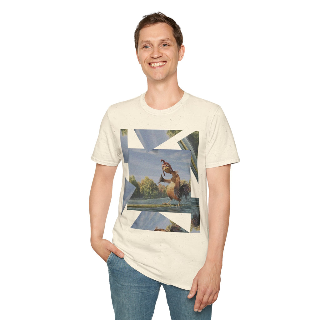 Chicken Joe Surf's Up T-Shirt — Laid-Back Surfing Rooster Tee