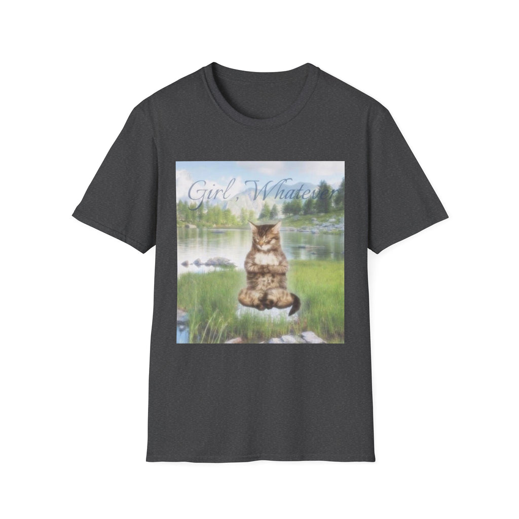 Cat T-Shirt — "Girl, Whatever" Vintage Lake Cat Graphic Tee