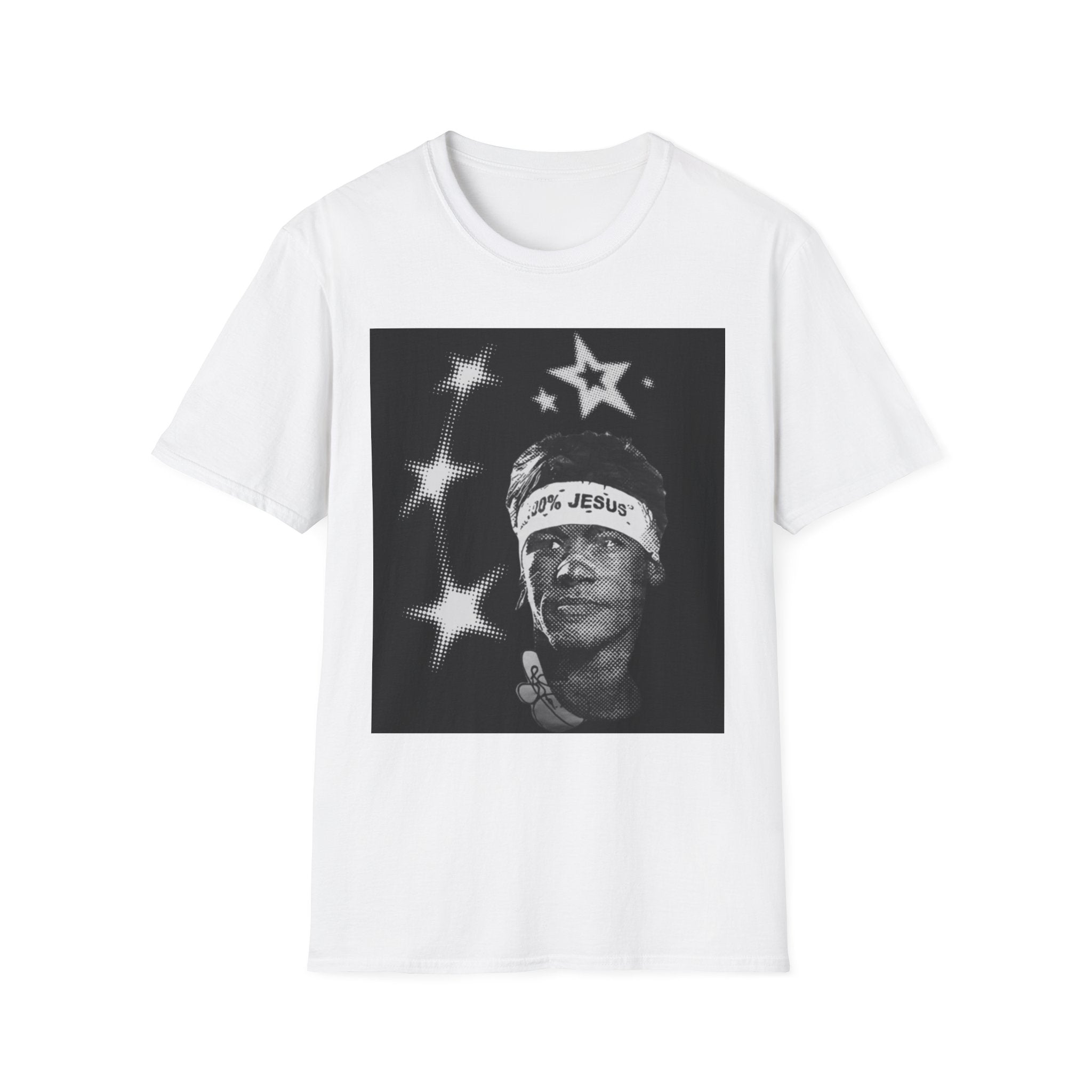 Neymar Inspirational '100% Jesus" Graphic T-shirt Y2K