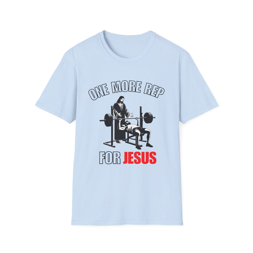 "One More Rep for Jesus" Faith & Fitness Graphic Tee