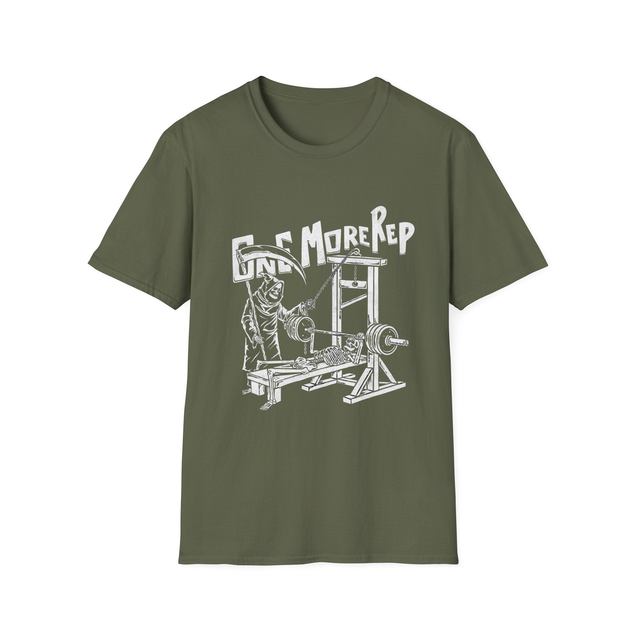 Grim Reaper 'One More Rep' Gym Workout Tee