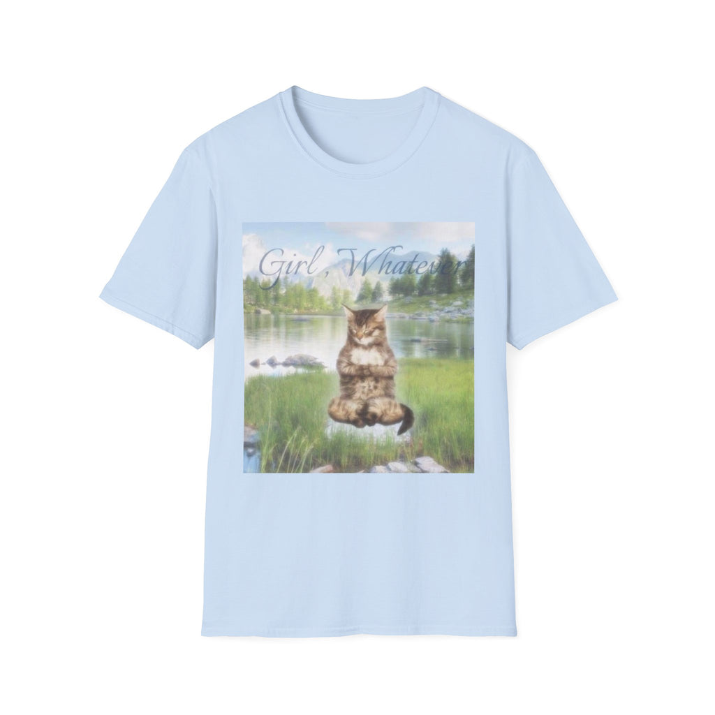 Cat T-Shirt — "Girl, Whatever" Vintage Lake Cat Graphic Tee