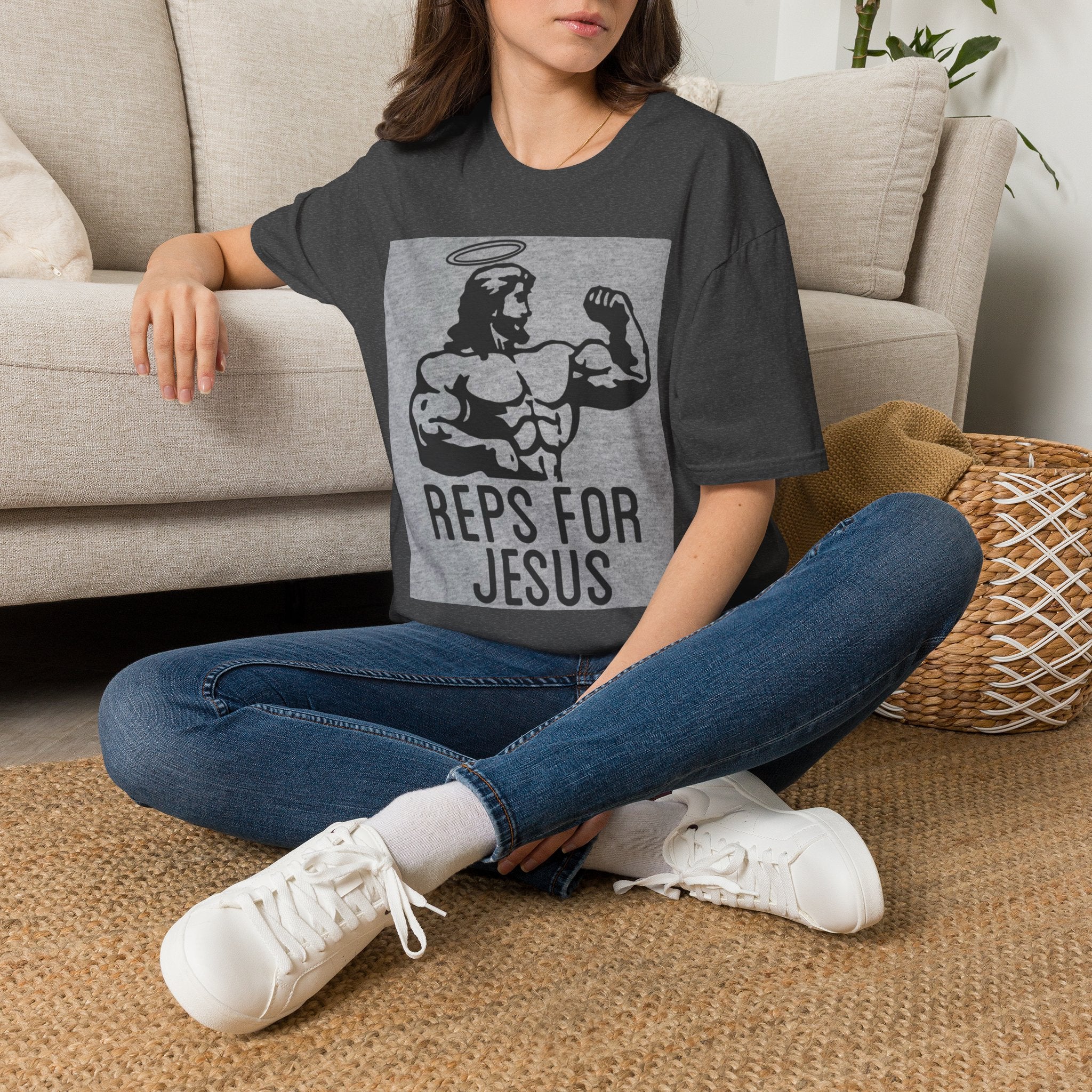 Reps for Jesus T-Shirt — Christian Fitness Graphic Tee