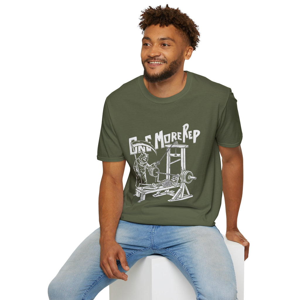 Grim Reaper 'One More Rep' Gym Workout Tee