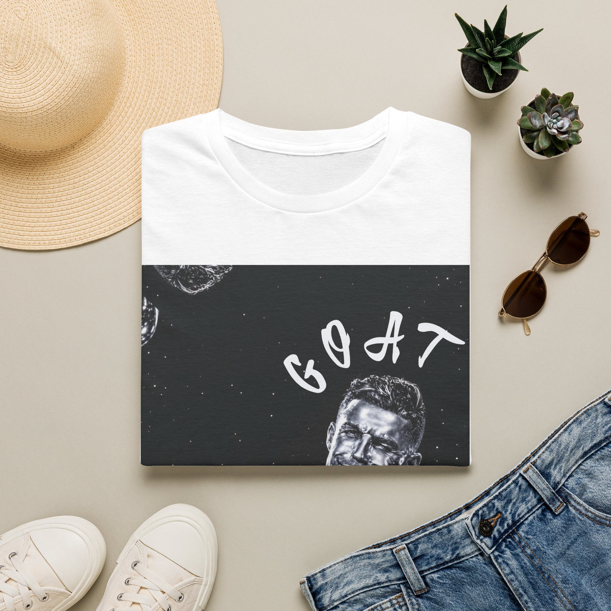 Cristiano Ronaldo GOAT Silver Surfer T-Shirt