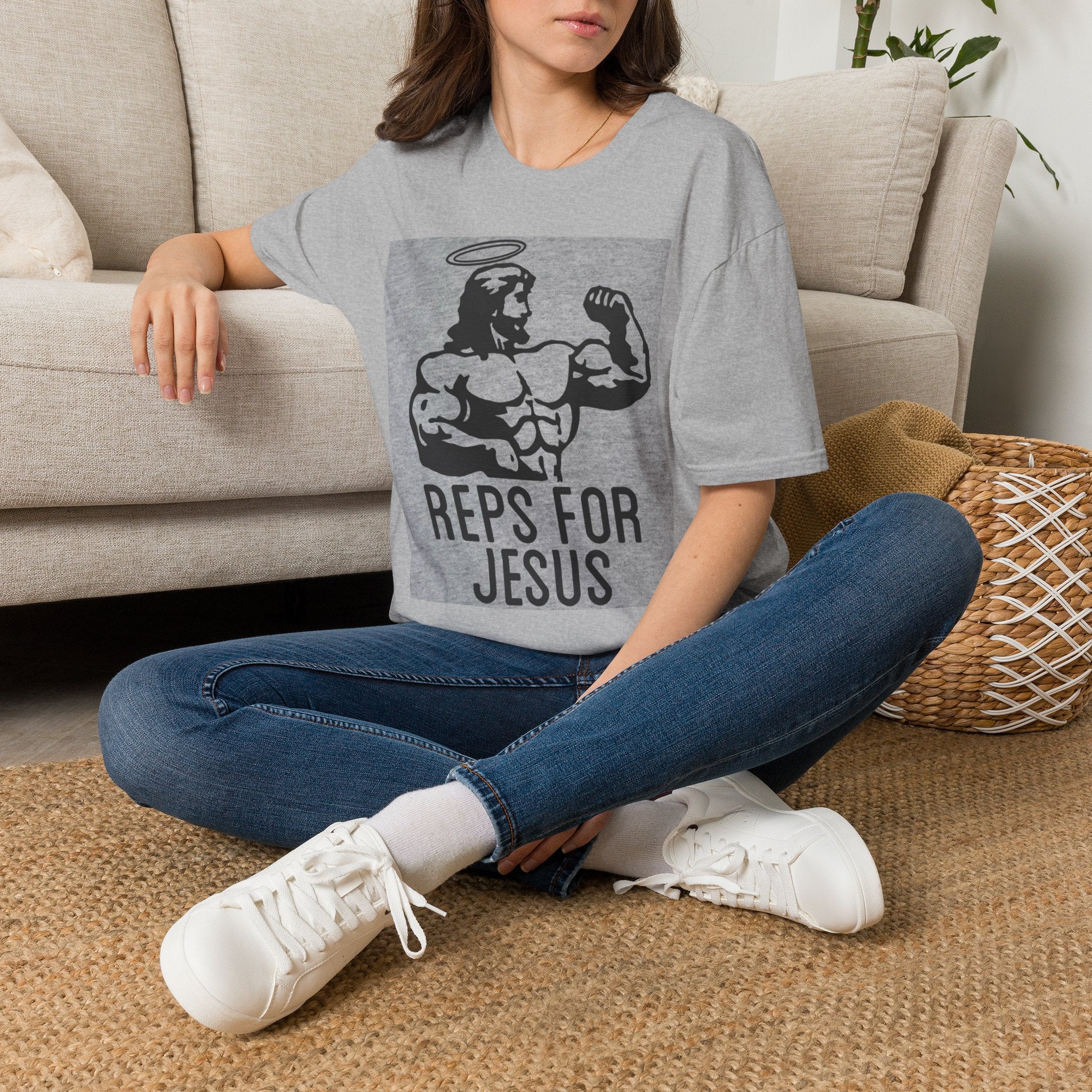 Reps for Jesus T-Shirt — Christian Fitness Graphic Tee