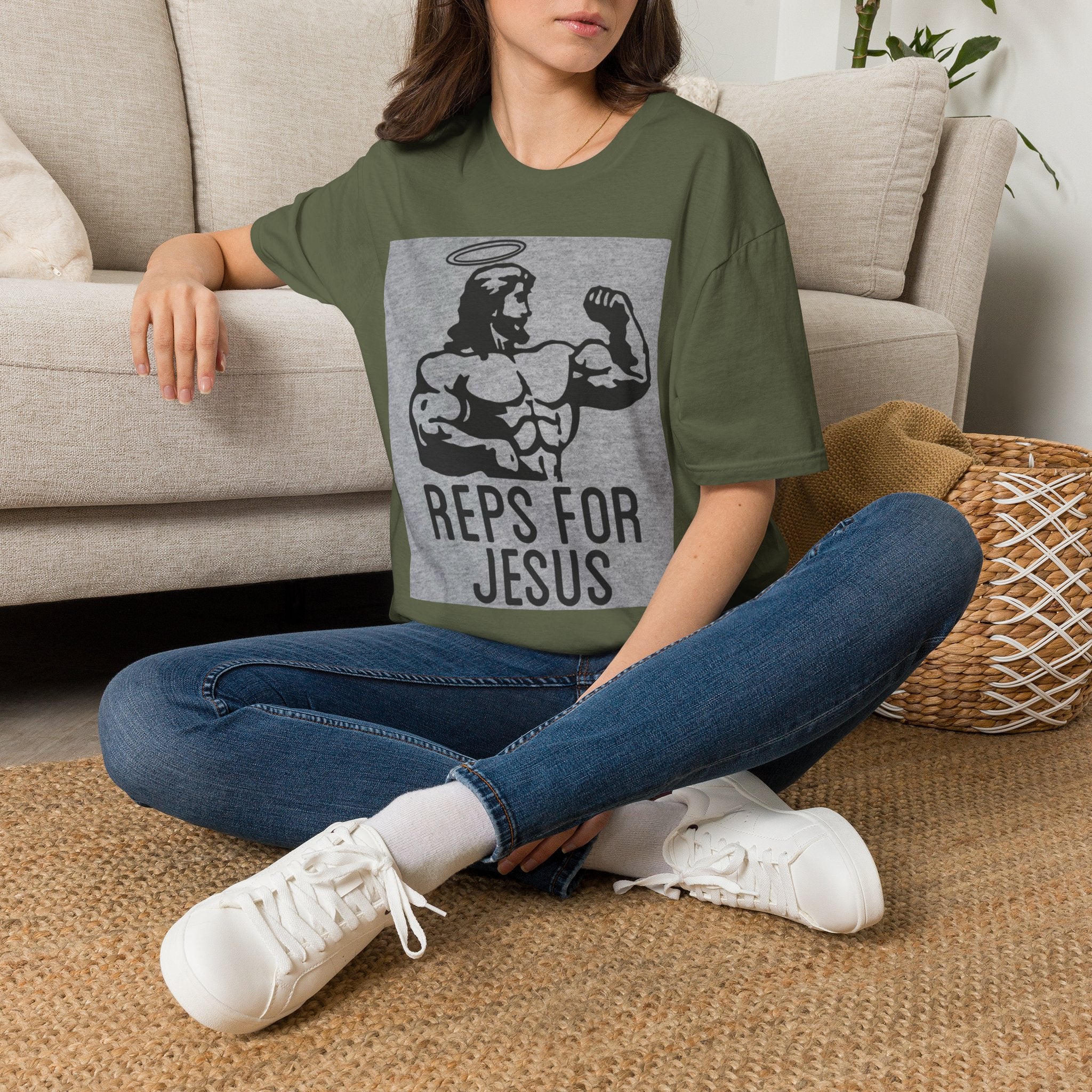 Reps for Jesus T-Shirt — Christian Fitness Graphic Tee