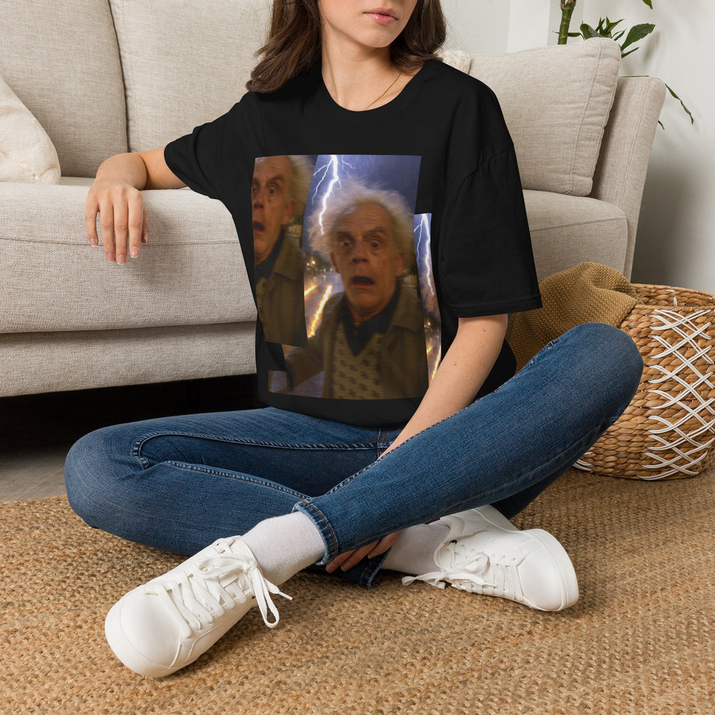 Back to the Future Scientist Shocked T-Shirt — Marty Time-Travel Retro Tee