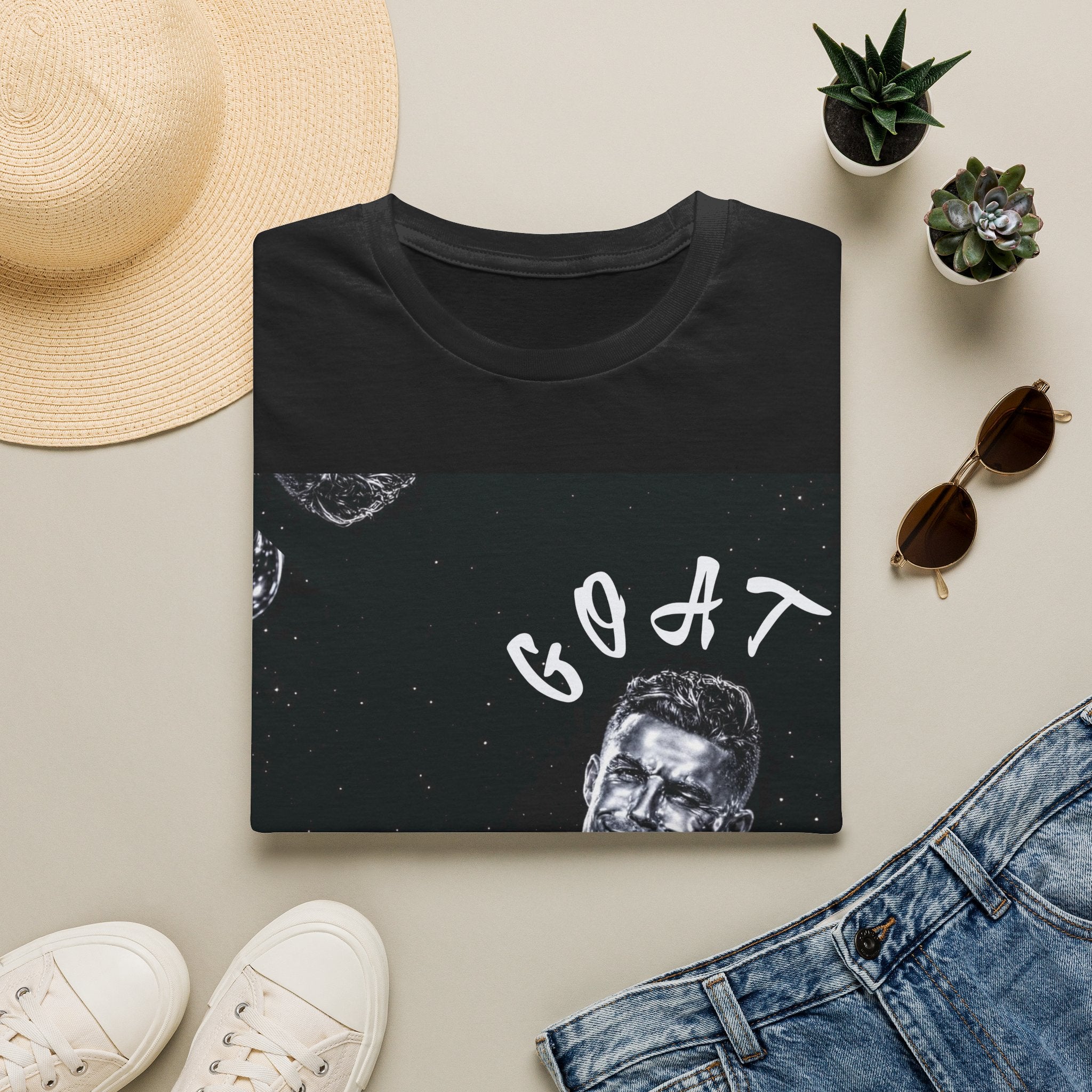 Cristiano Ronaldo GOAT Silver Surfer T-Shirt