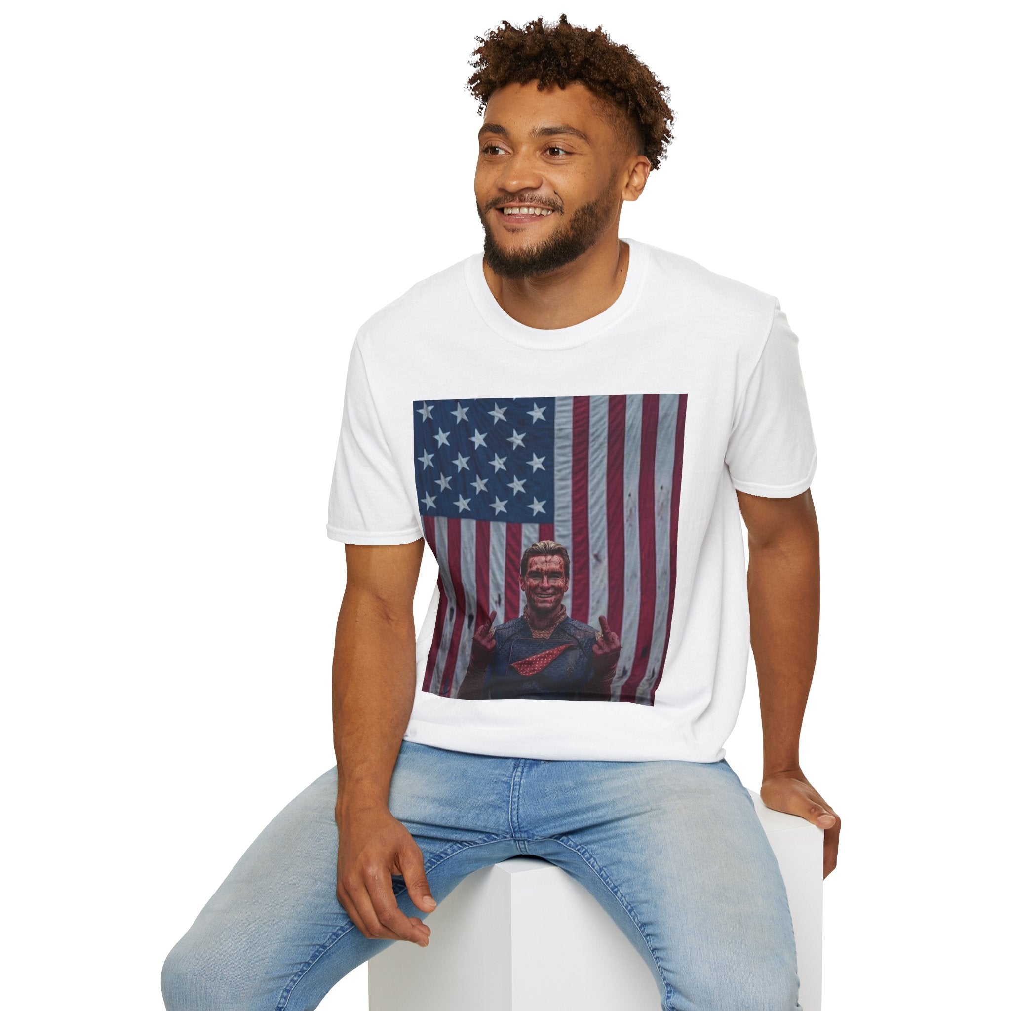 Homelander American Flag Y2K Shirt