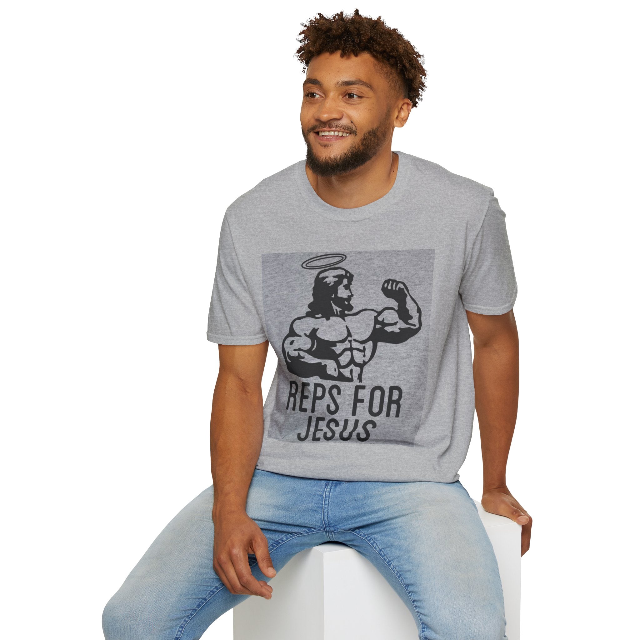 Reps for Jesus T-Shirt — Christian Fitness Graphic Tee