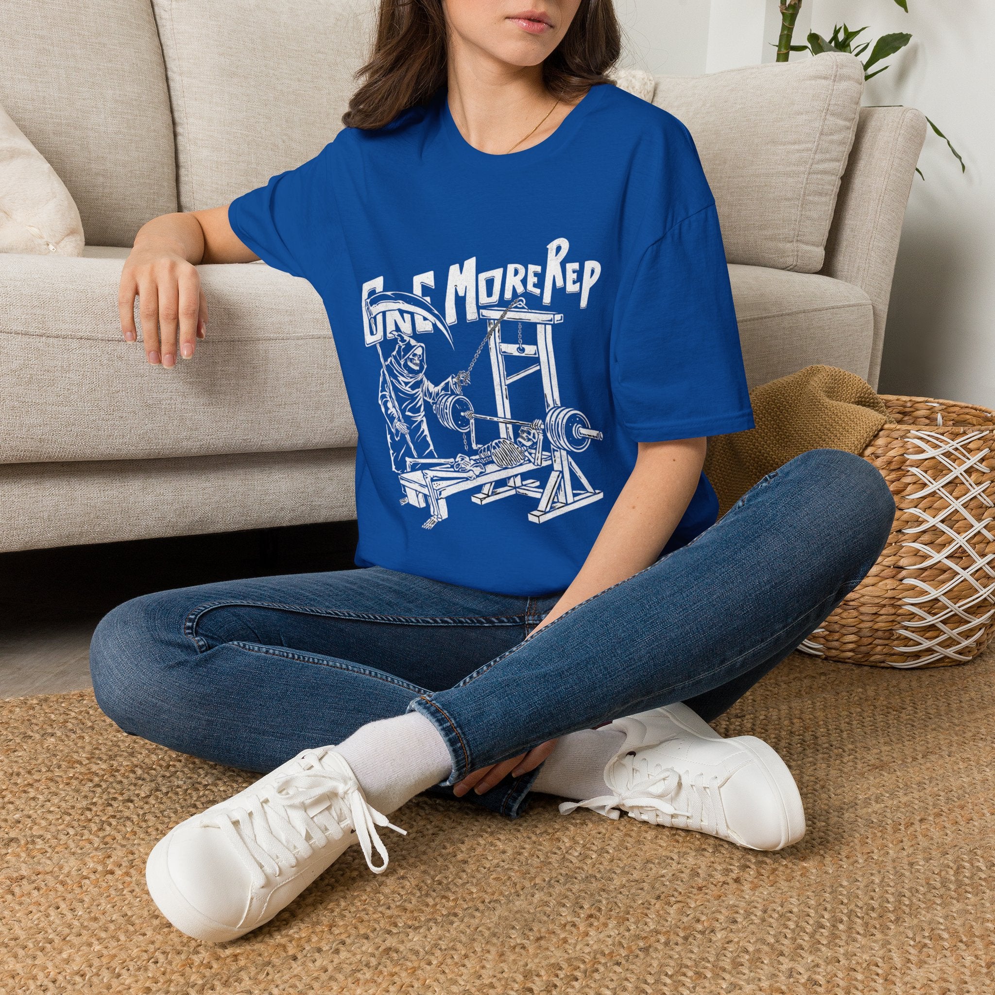 Grim Reaper 'One More Rep' Gym Workout Tee