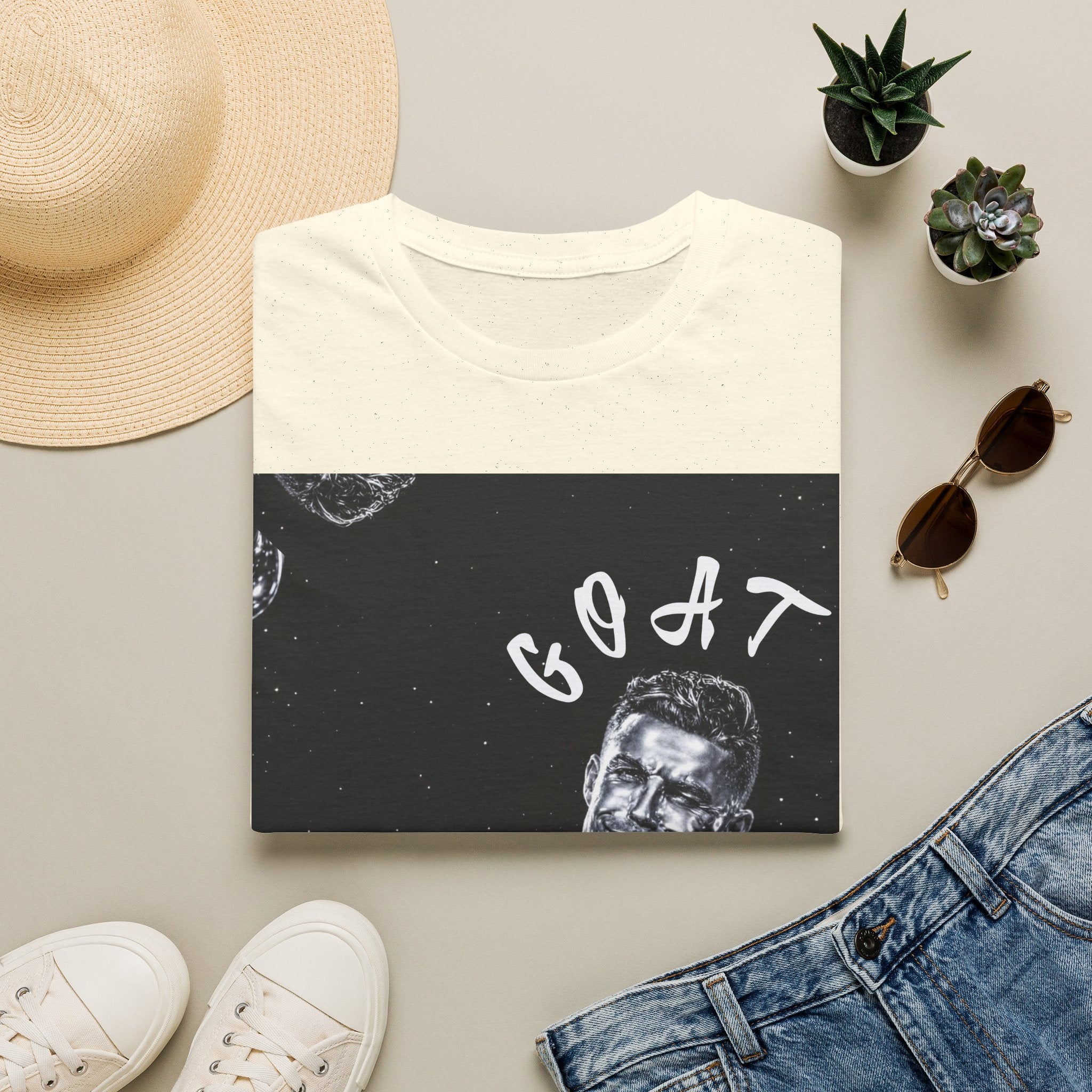 Cristiano Ronaldo GOAT Silver Surfer T-Shirt