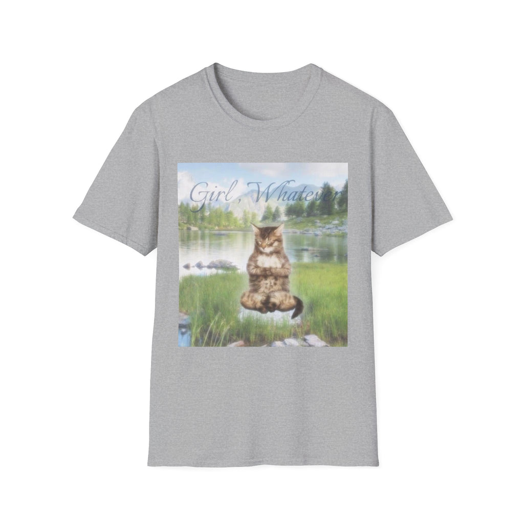 Cat T-Shirt — "Girl, Whatever" Vintage Lake Cat Graphic Tee